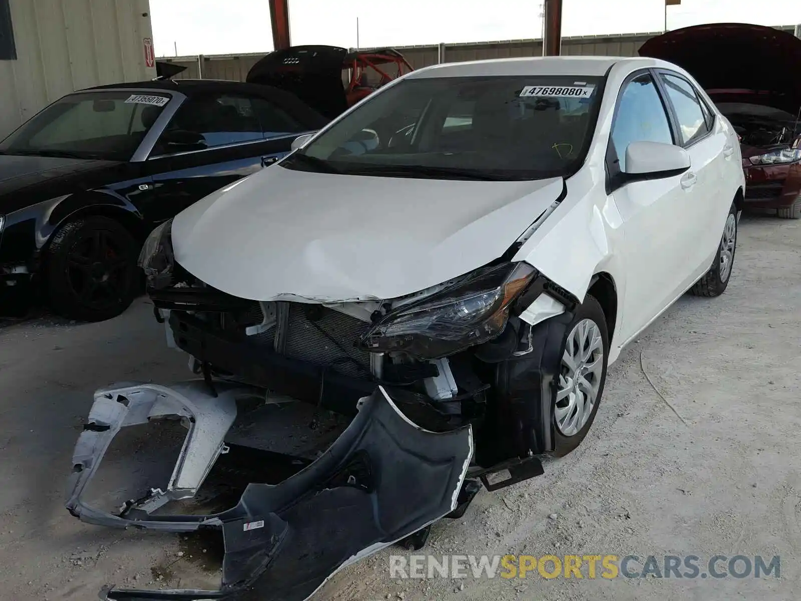 2 Photograph of a damaged car 5YFBURHE4KP945625 TOYOTA COROLLA 2019