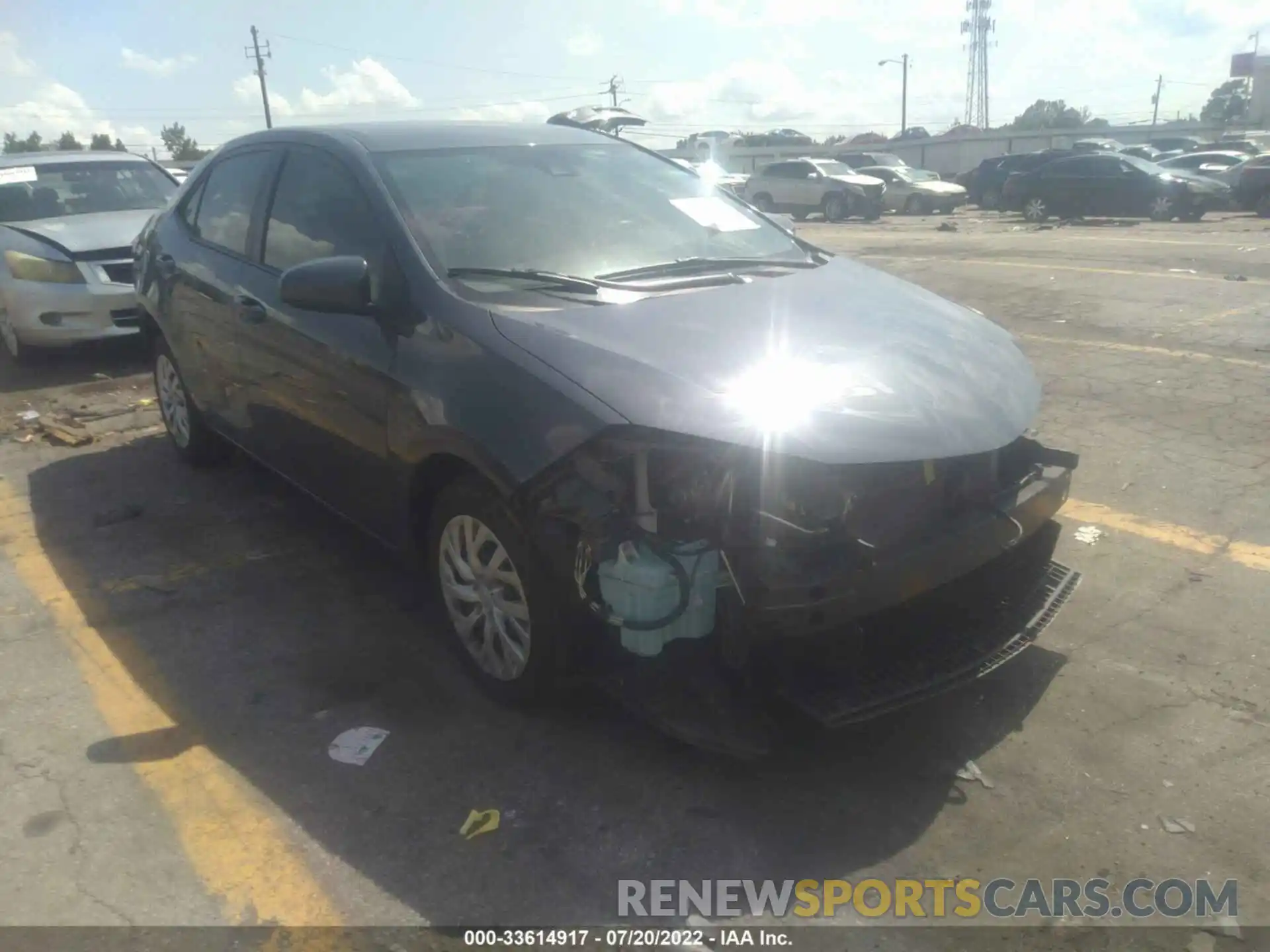 1 Photograph of a damaged car 5YFBURHE4KP946225 TOYOTA COROLLA 2019