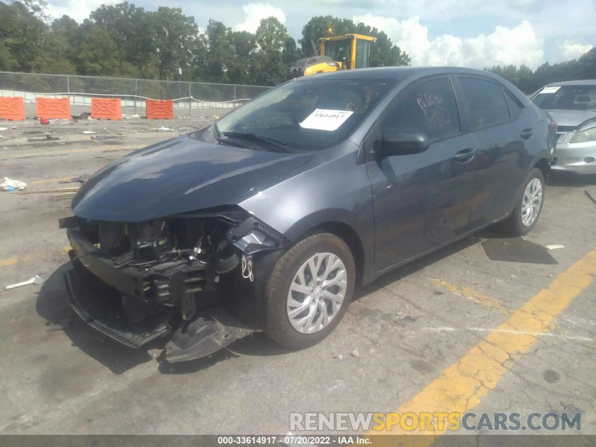 2 Photograph of a damaged car 5YFBURHE4KP946225 TOYOTA COROLLA 2019