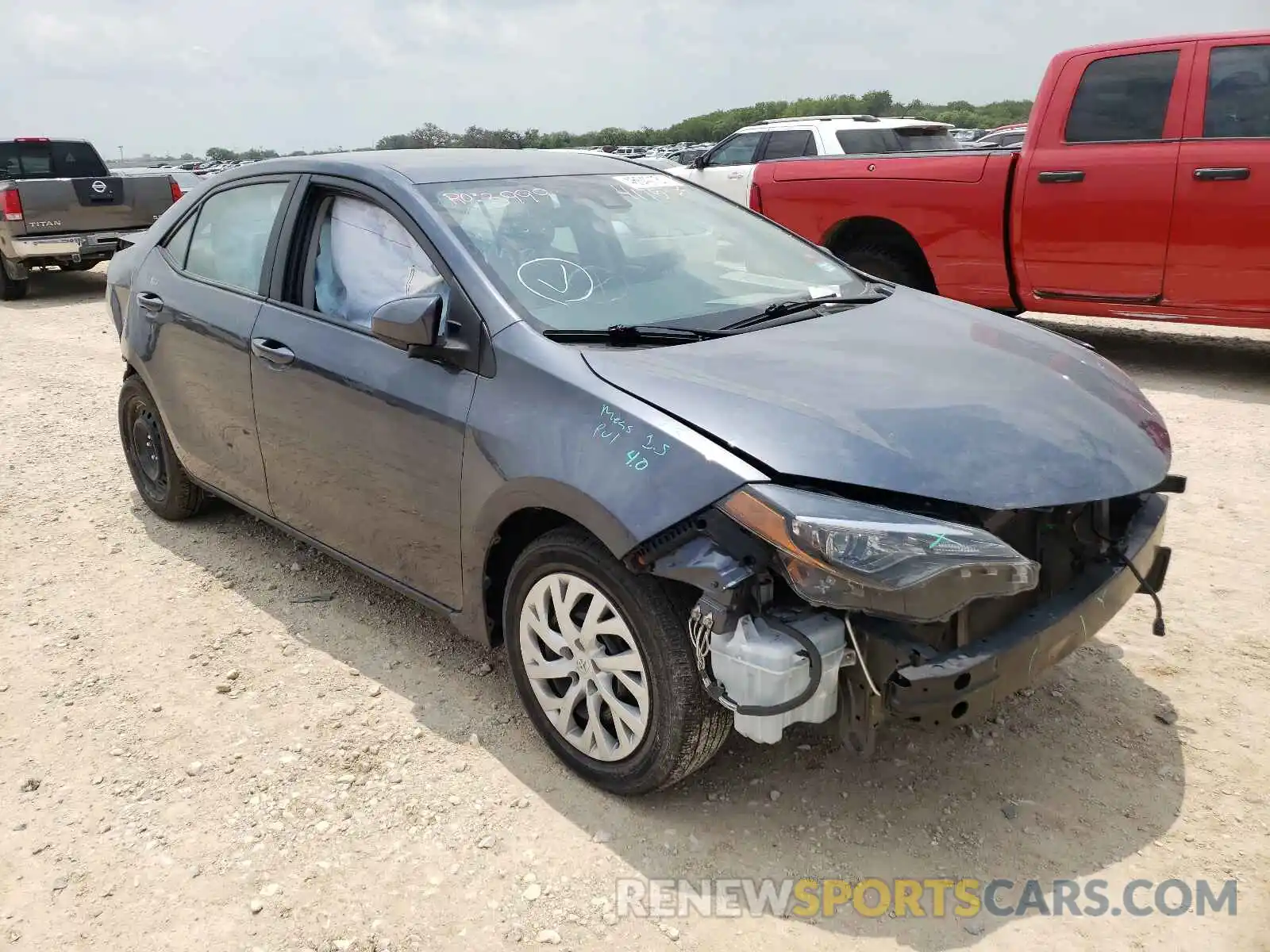 1 Photograph of a damaged car 5YFBURHE4KP946399 TOYOTA COROLLA 2019