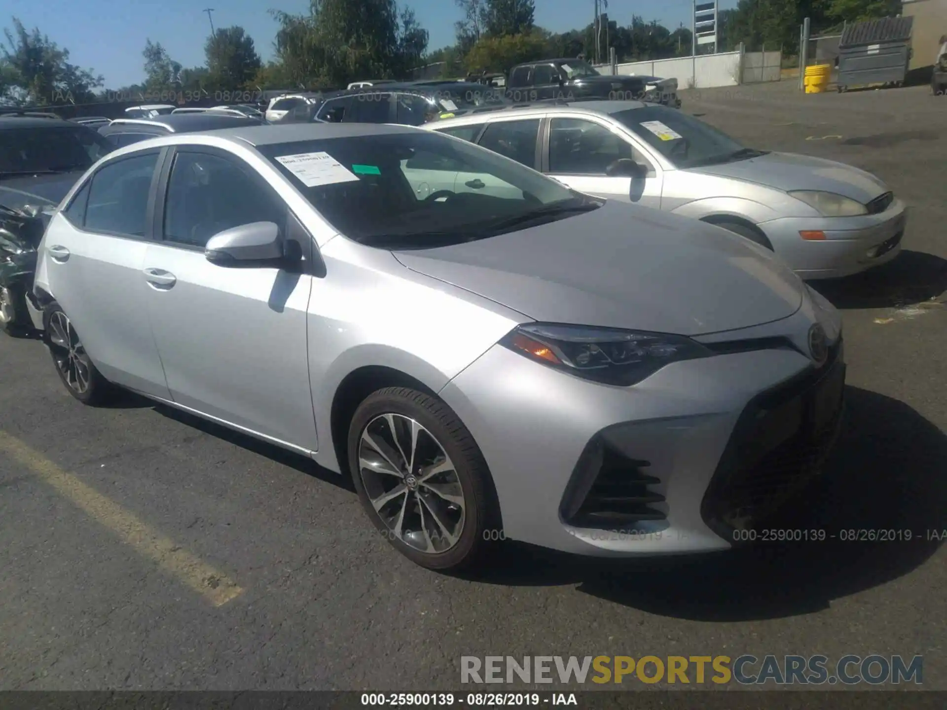 1 Photograph of a damaged car 5YFBURHE4KP946404 TOYOTA COROLLA 2019