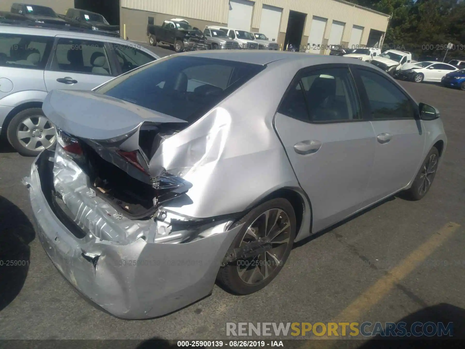 4 Photograph of a damaged car 5YFBURHE4KP946404 TOYOTA COROLLA 2019