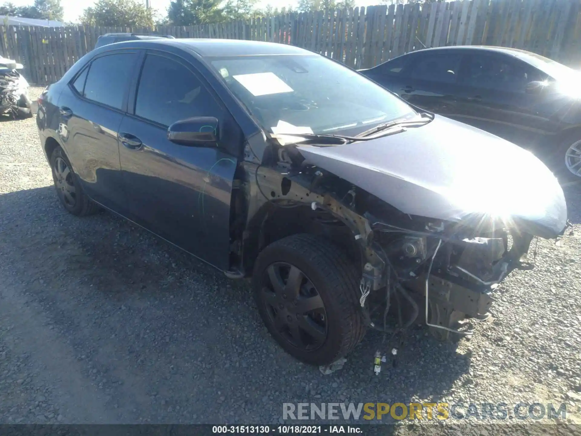 1 Photograph of a damaged car 5YFBURHE4KP946578 TOYOTA COROLLA 2019