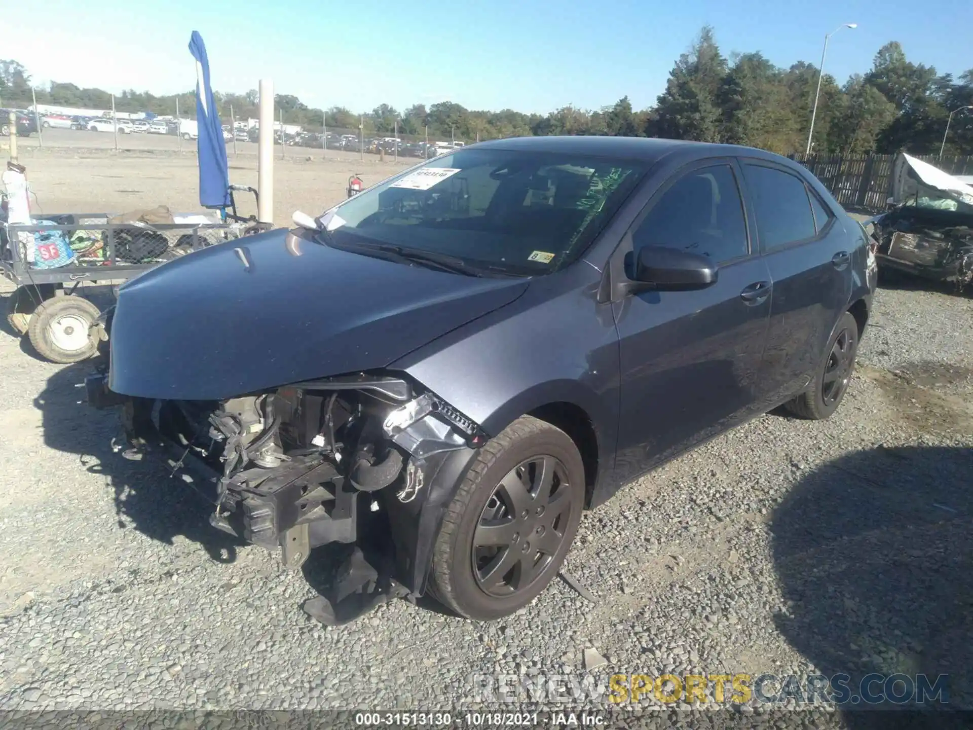 2 Photograph of a damaged car 5YFBURHE4KP946578 TOYOTA COROLLA 2019