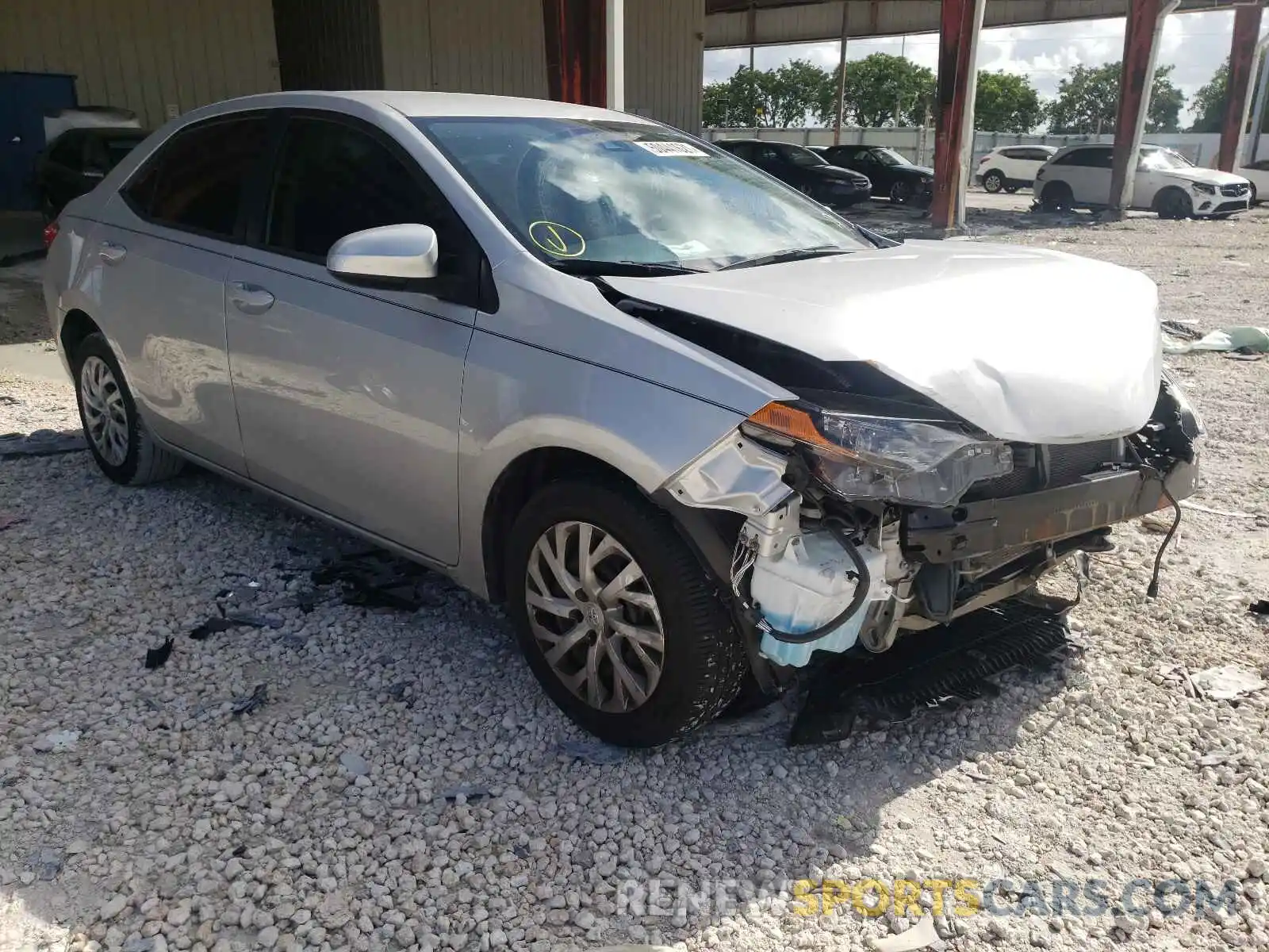 1 Photograph of a damaged car 5YFBURHE4KP946788 TOYOTA COROLLA 2019