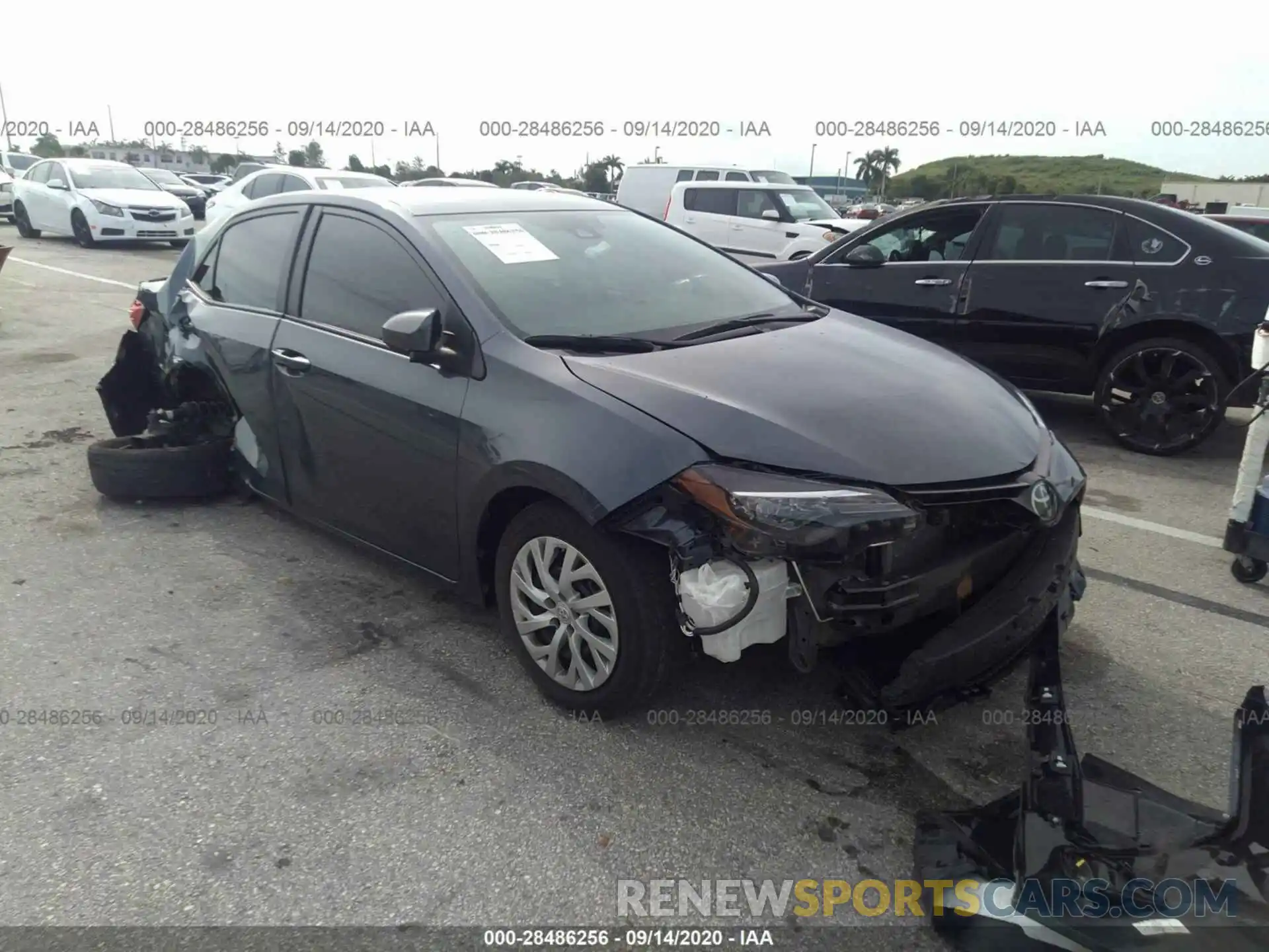 1 Photograph of a damaged car 5YFBURHE4KP947231 TOYOTA COROLLA 2019