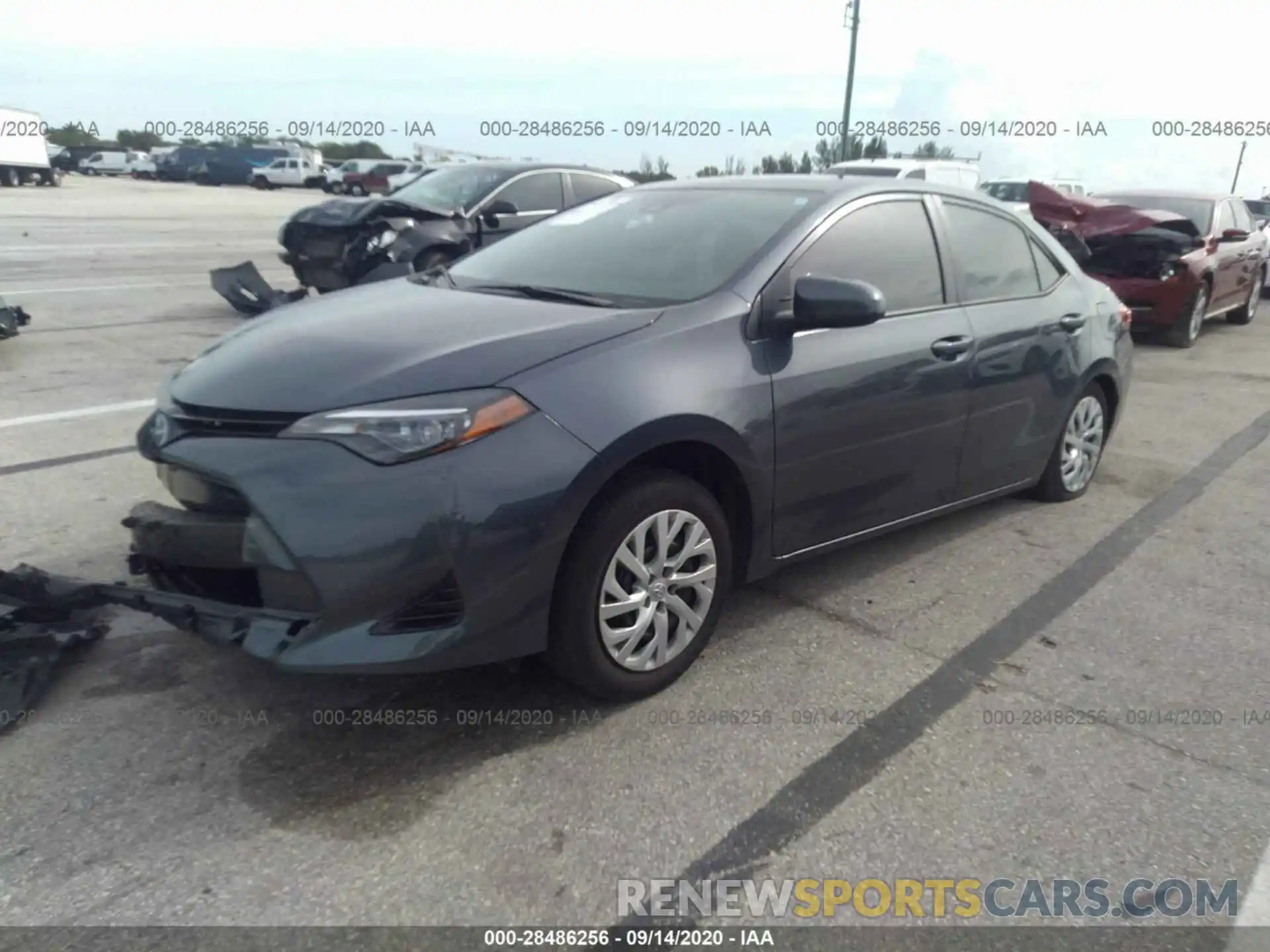 2 Photograph of a damaged car 5YFBURHE4KP947231 TOYOTA COROLLA 2019