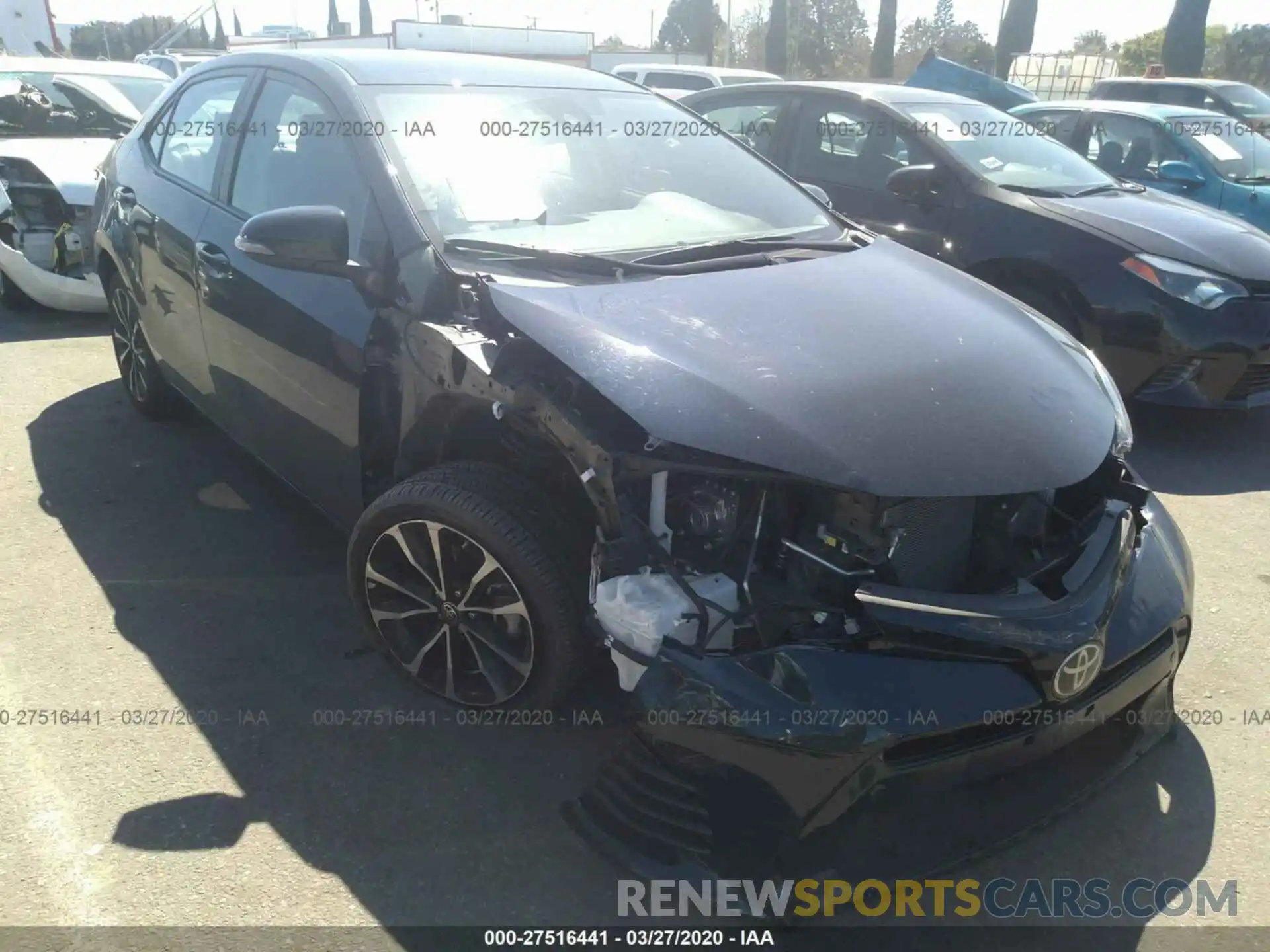 1 Photograph of a damaged car 5YFBURHE4KP947715 TOYOTA COROLLA 2019