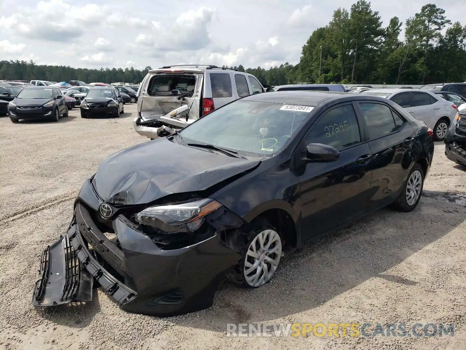 2 Photograph of a damaged car 5YFBURHE4KP948038 TOYOTA COROLLA 2019