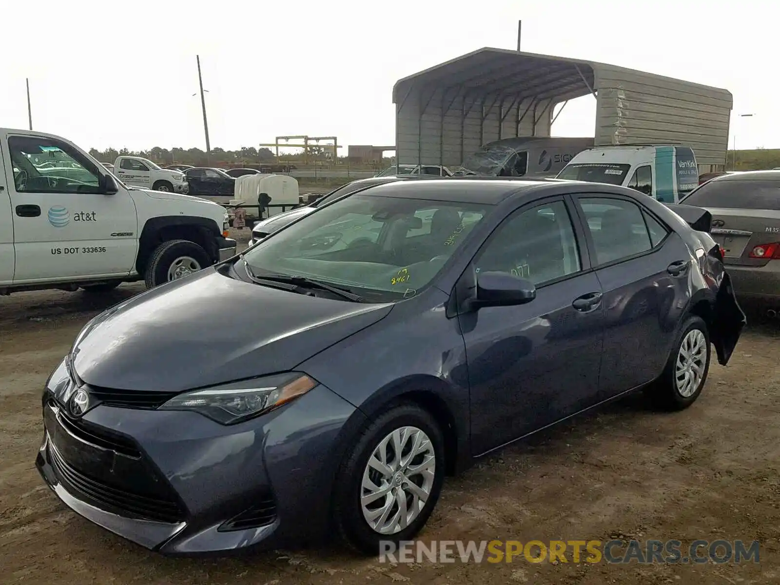 2 Photograph of a damaged car 5YFBURHE4KP948461 TOYOTA COROLLA 2019