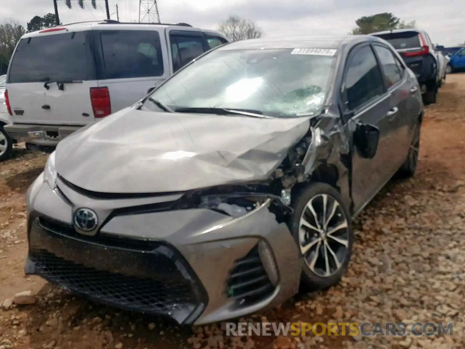 2 Photograph of a damaged car 5YFBURHE4KP948900 TOYOTA COROLLA 2019