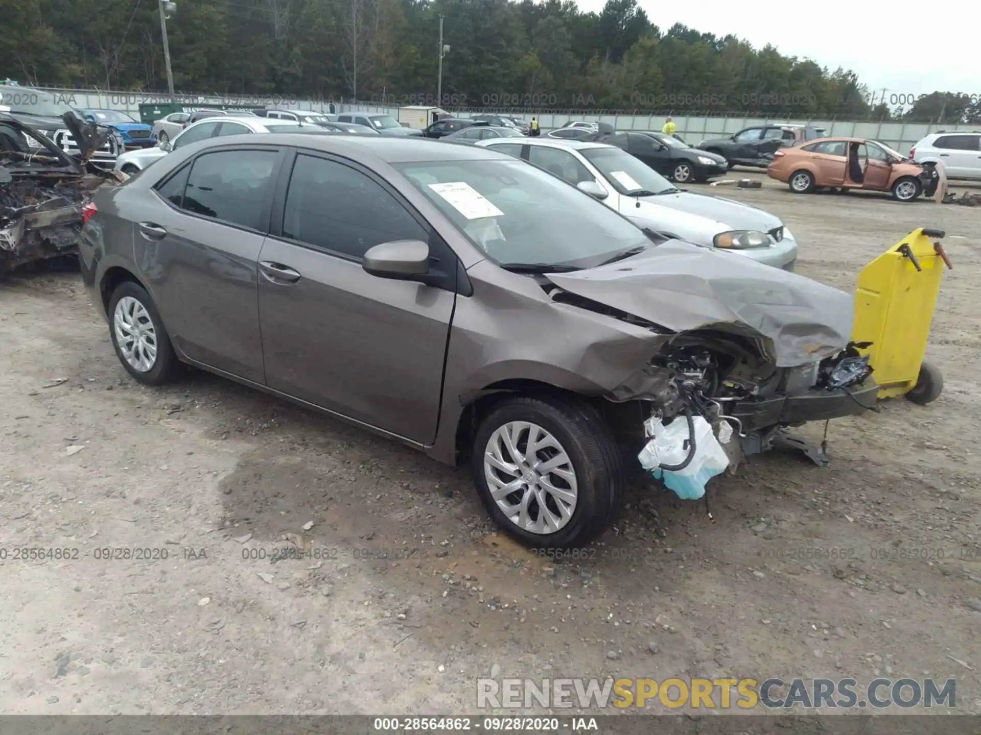 1 Photograph of a damaged car 5YFBURHE4KP948931 TOYOTA COROLLA 2019