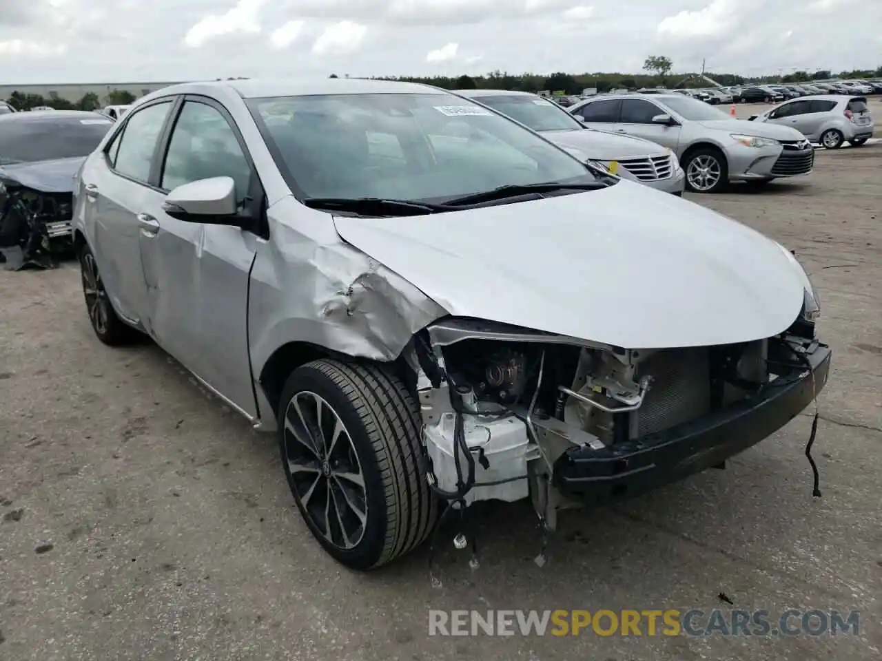 1 Photograph of a damaged car 5YFBURHE4KP949111 TOYOTA COROLLA 2019