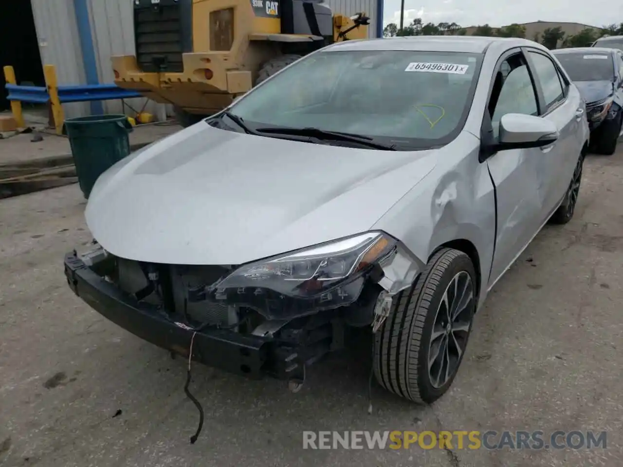 2 Photograph of a damaged car 5YFBURHE4KP949111 TOYOTA COROLLA 2019