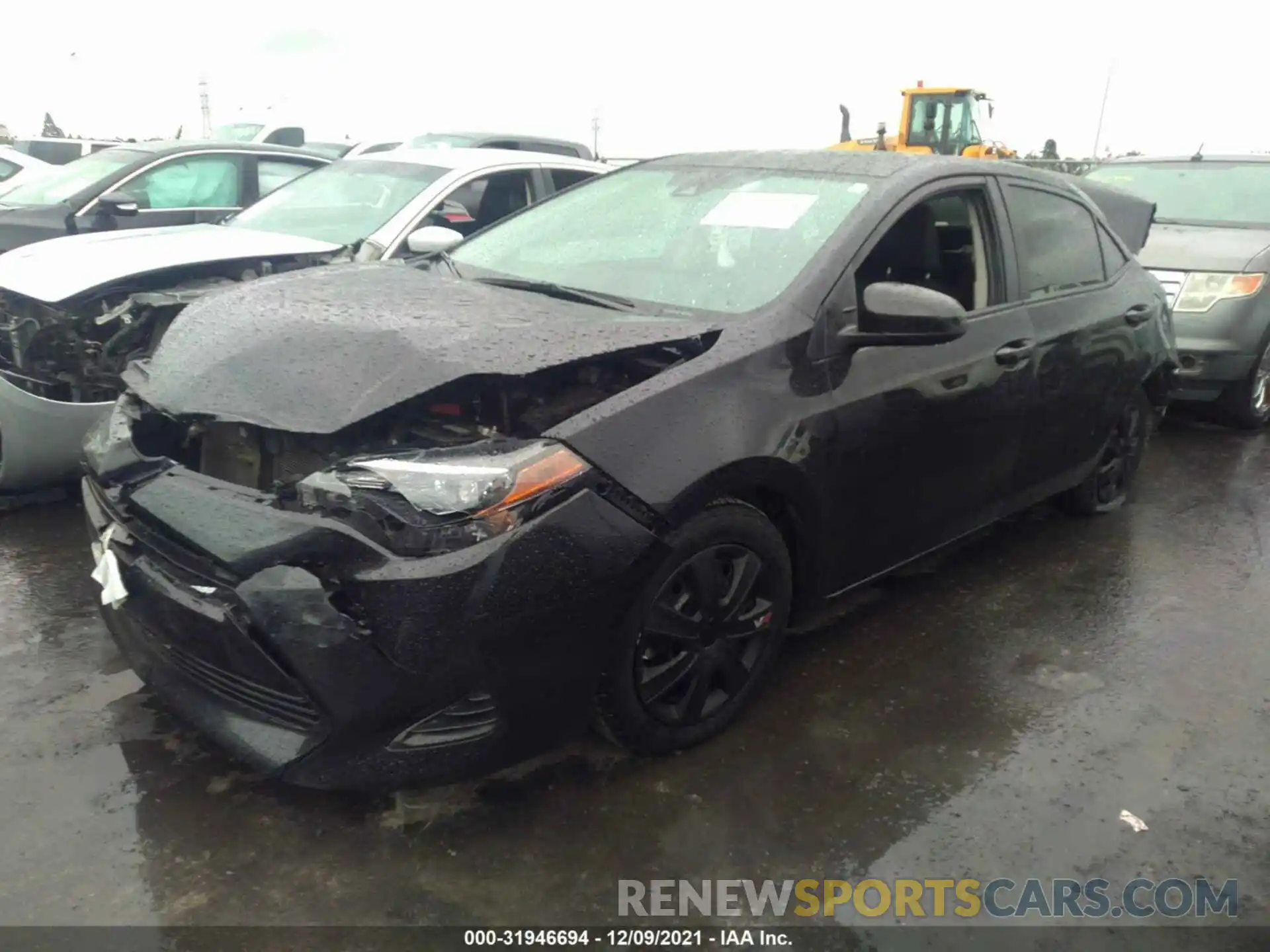 2 Photograph of a damaged car 5YFBURHE4KP949285 TOYOTA COROLLA 2019