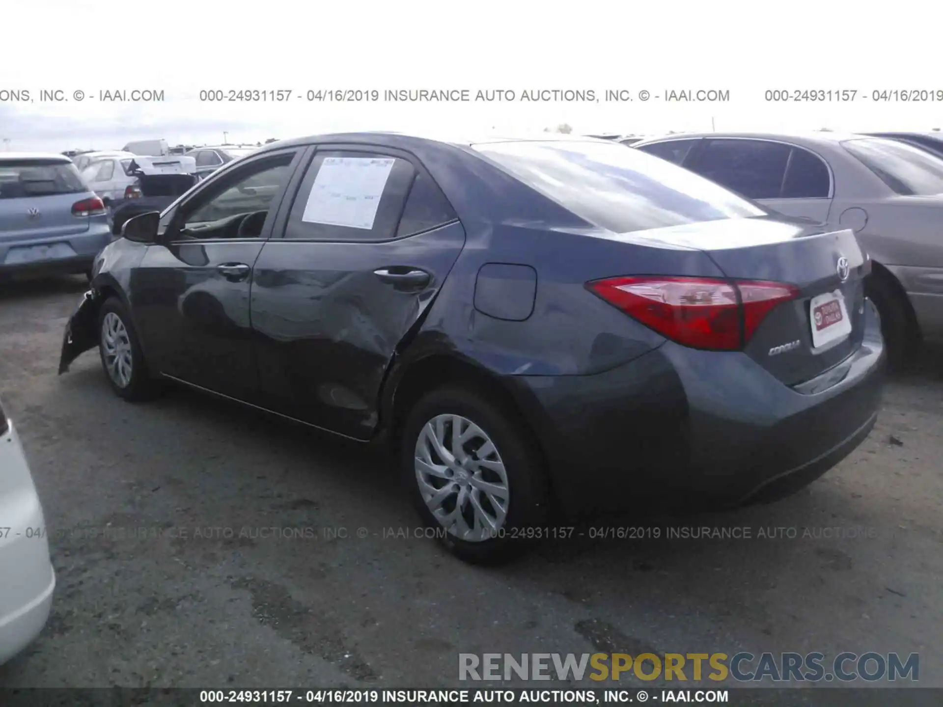 3 Photograph of a damaged car 5YFBURHE4KP949562 TOYOTA COROLLA 2019