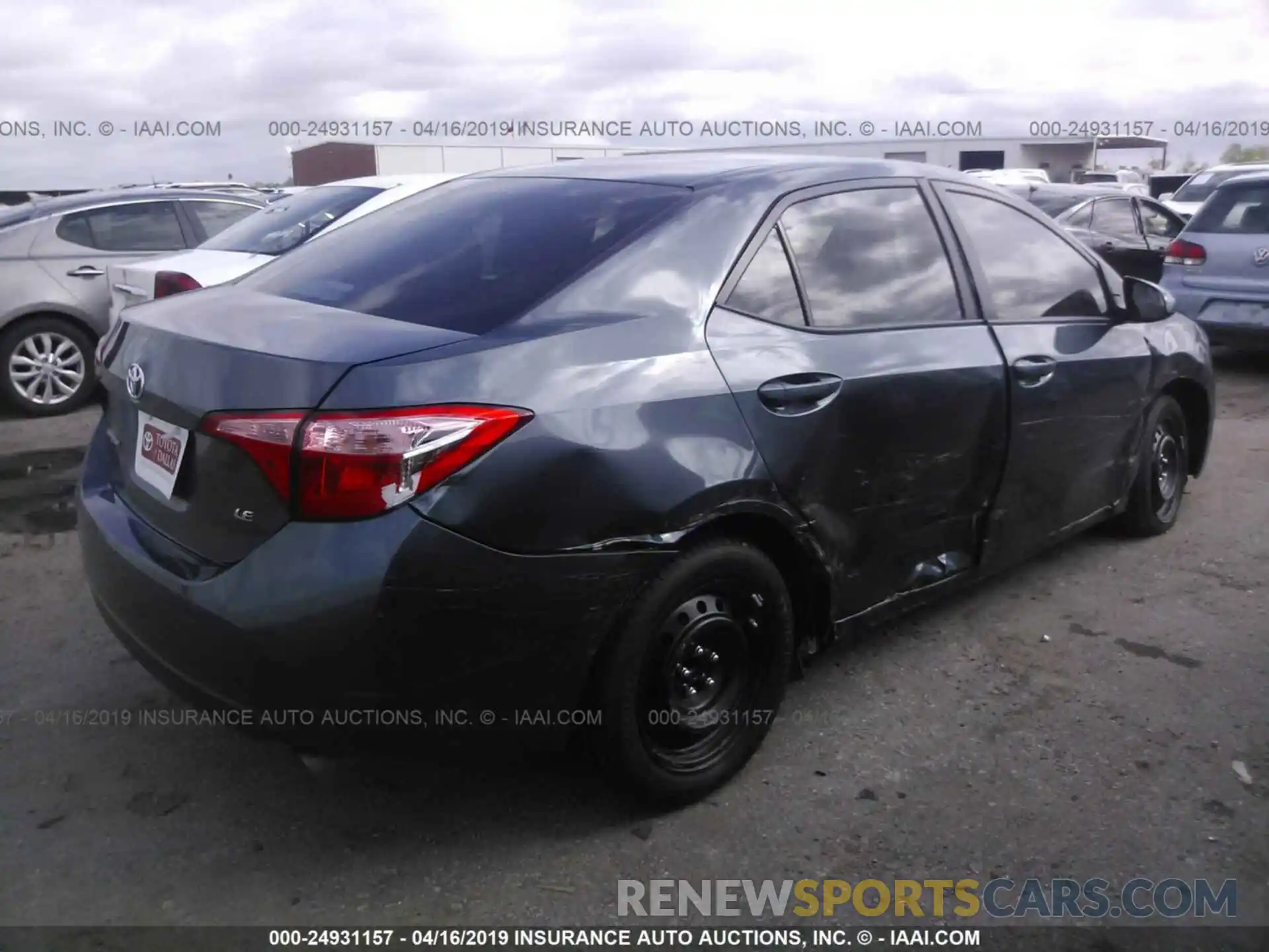 4 Photograph of a damaged car 5YFBURHE4KP949562 TOYOTA COROLLA 2019