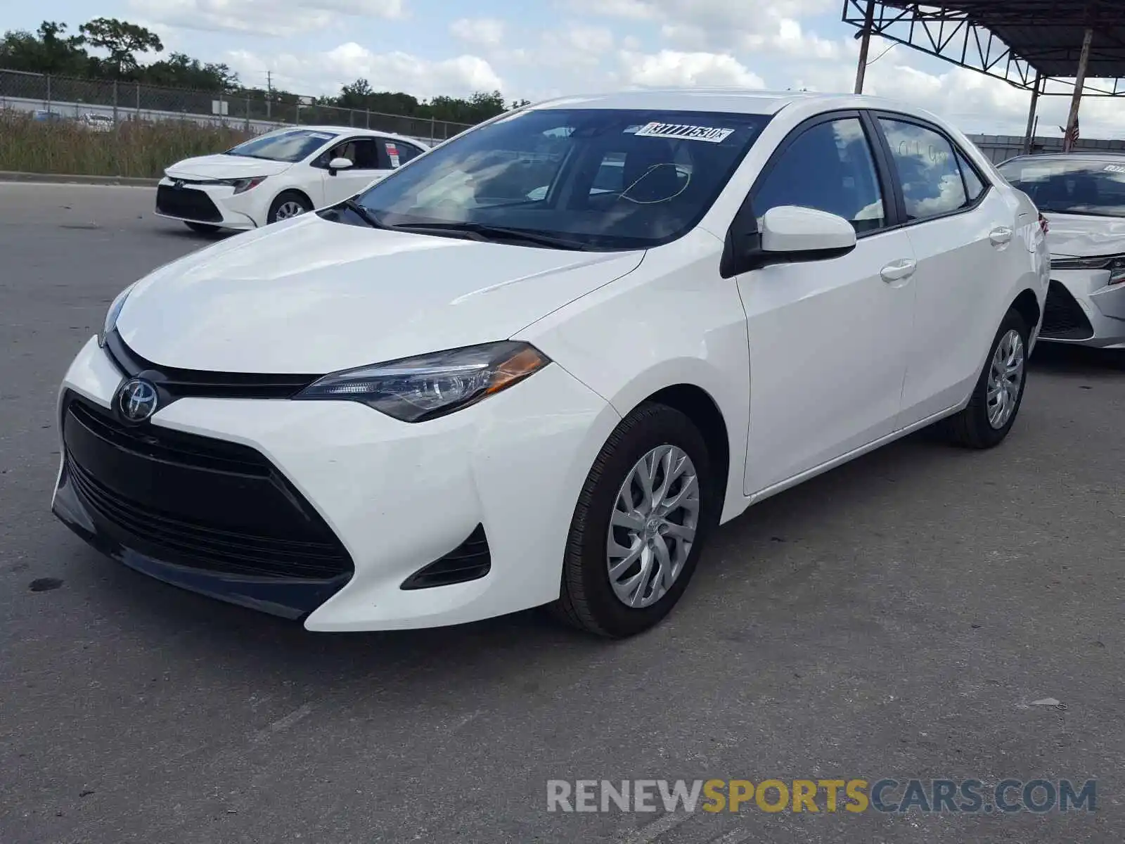 2 Photograph of a damaged car 5YFBURHE4KP949576 TOYOTA COROLLA 2019