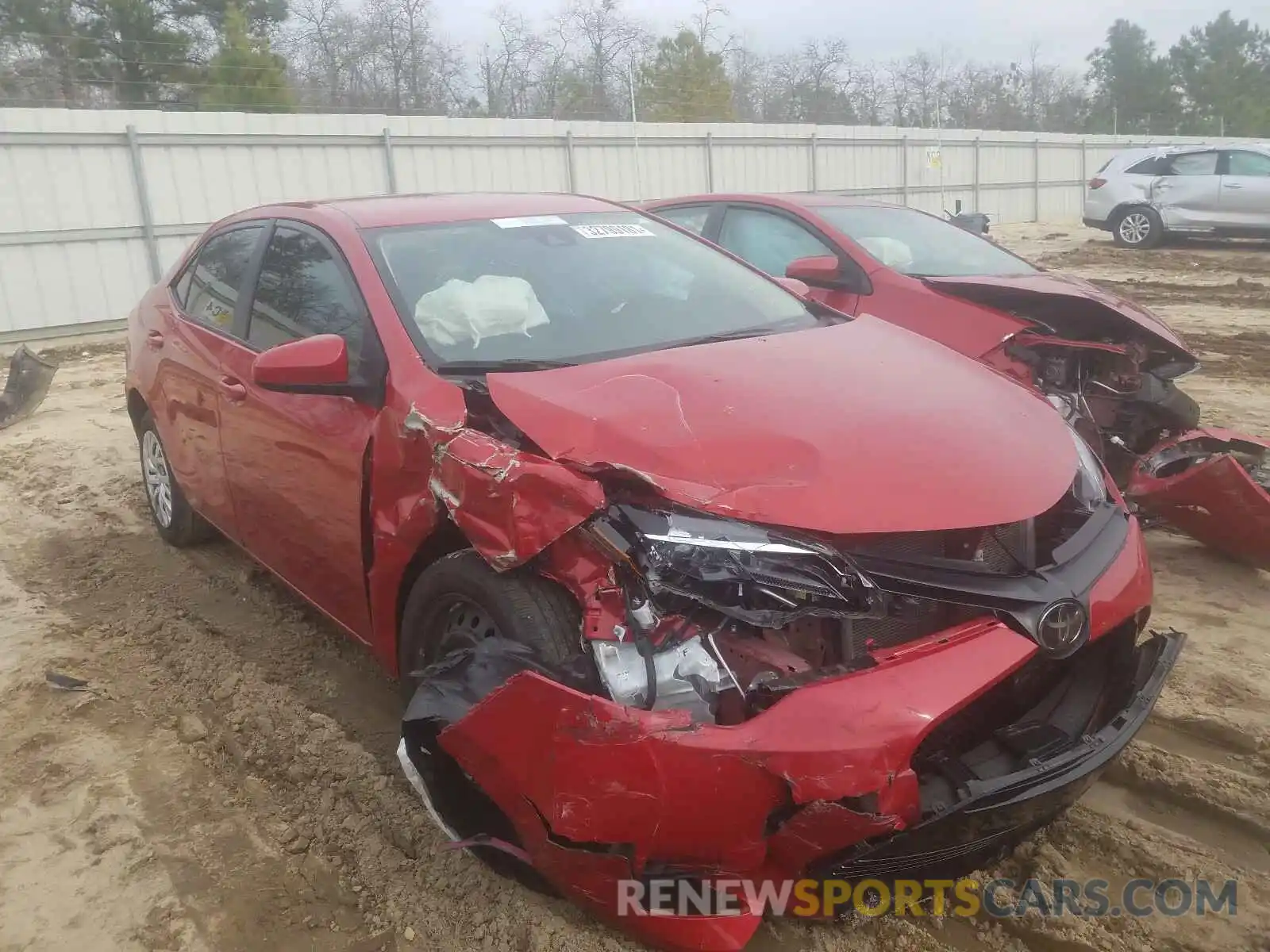 1 Photograph of a damaged car 5YFBURHE4KP949934 TOYOTA COROLLA 2019