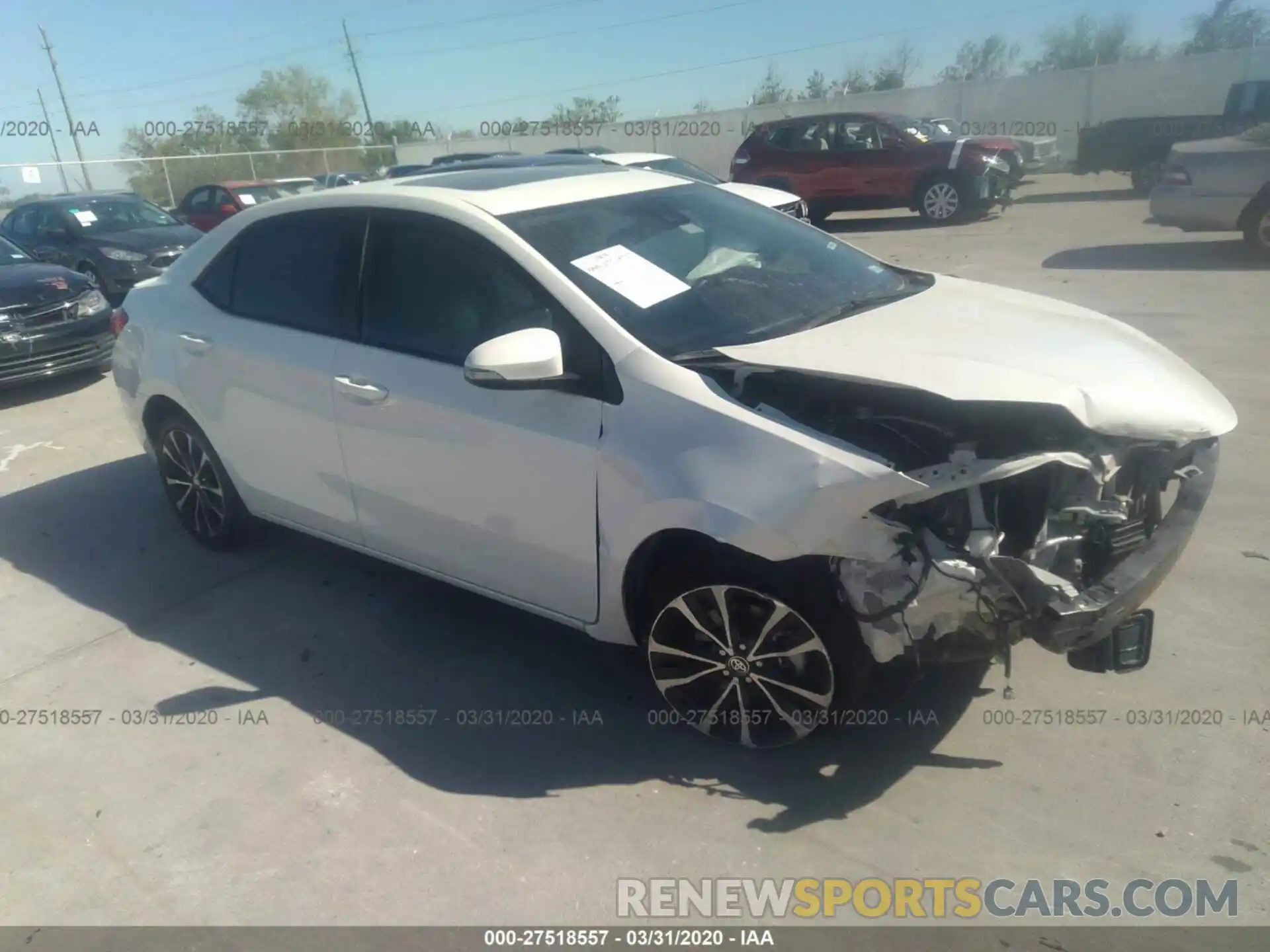 1 Photograph of a damaged car 5YFBURHE5KP856159 TOYOTA COROLLA 2019