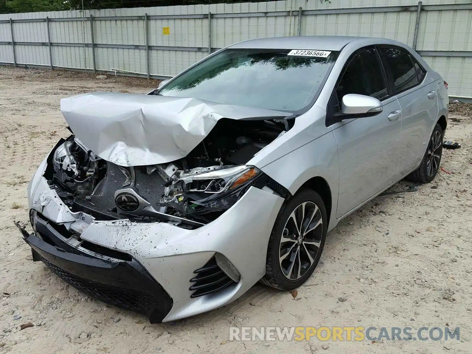 2 Photograph of a damaged car 5YFBURHE5KP856260 TOYOTA COROLLA 2019