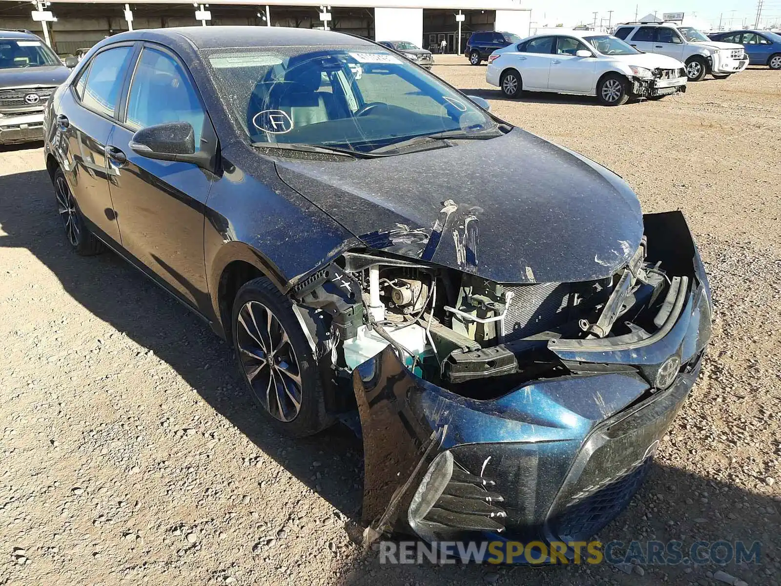 1 Photograph of a damaged car 5YFBURHE5KP856324 TOYOTA COROLLA 2019