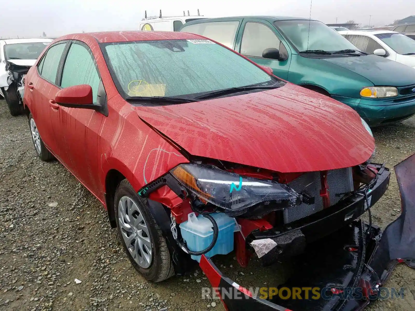 1 Photograph of a damaged car 5YFBURHE5KP857263 TOYOTA COROLLA 2019