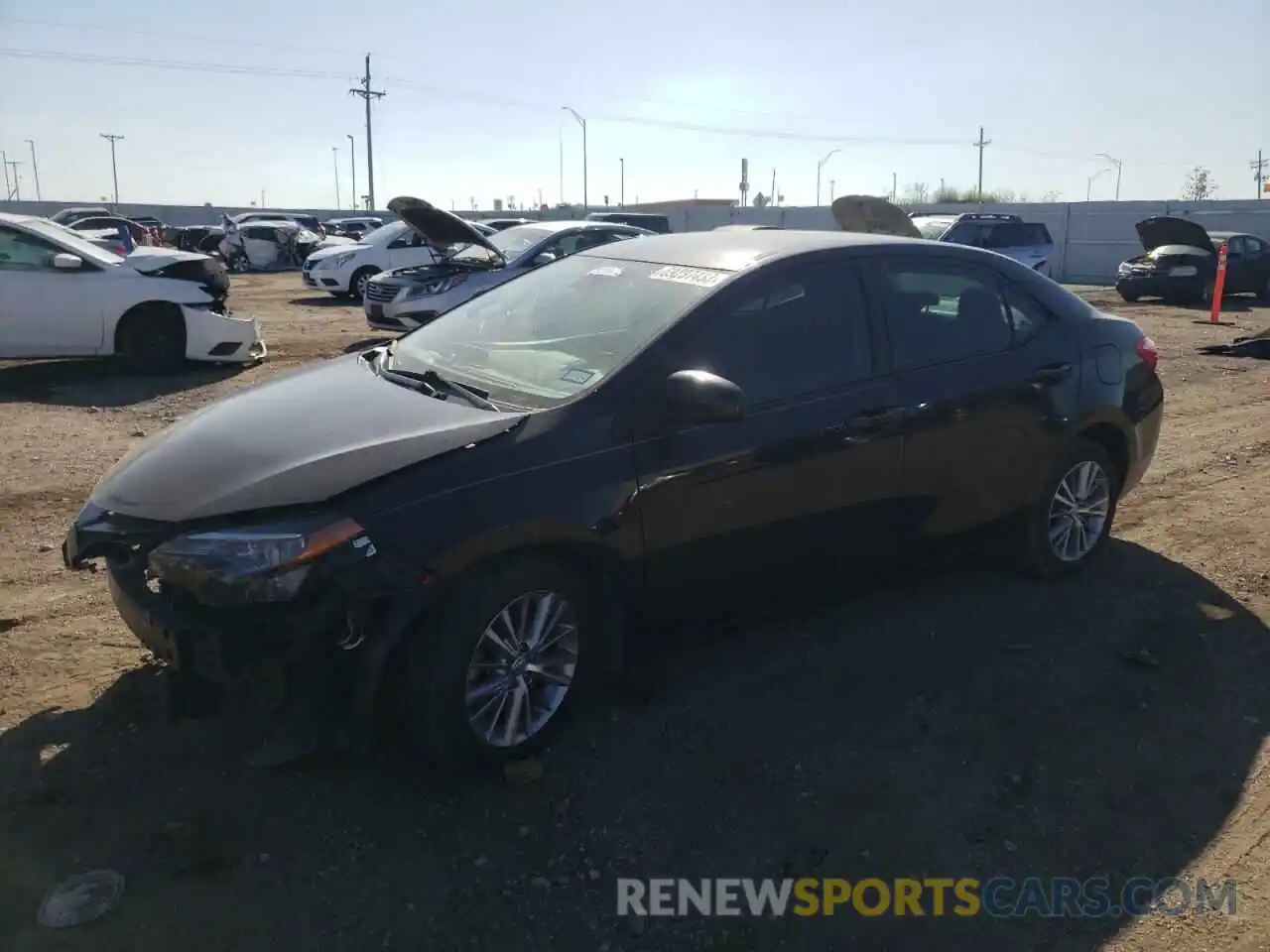 1 Photograph of a damaged car 5YFBURHE5KP857599 TOYOTA COROLLA 2019