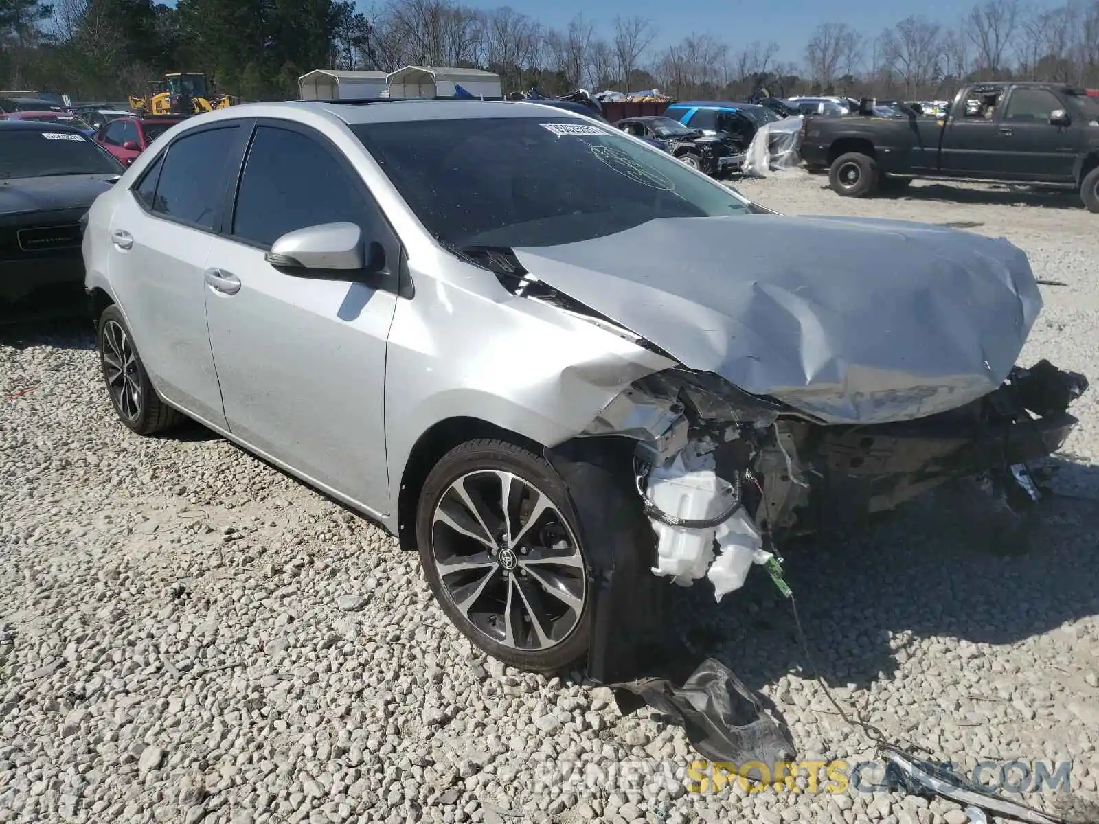 1 Photograph of a damaged car 5YFBURHE5KP858364 TOYOTA COROLLA 2019