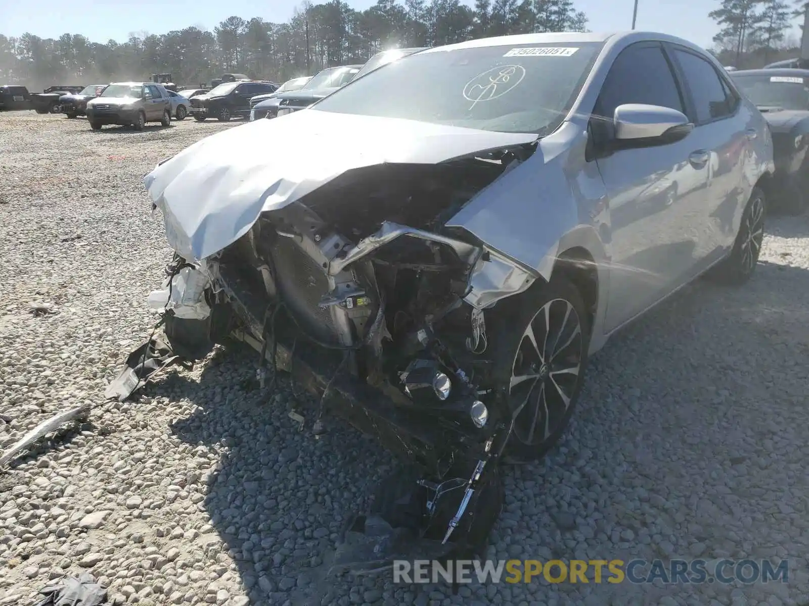 2 Photograph of a damaged car 5YFBURHE5KP858364 TOYOTA COROLLA 2019