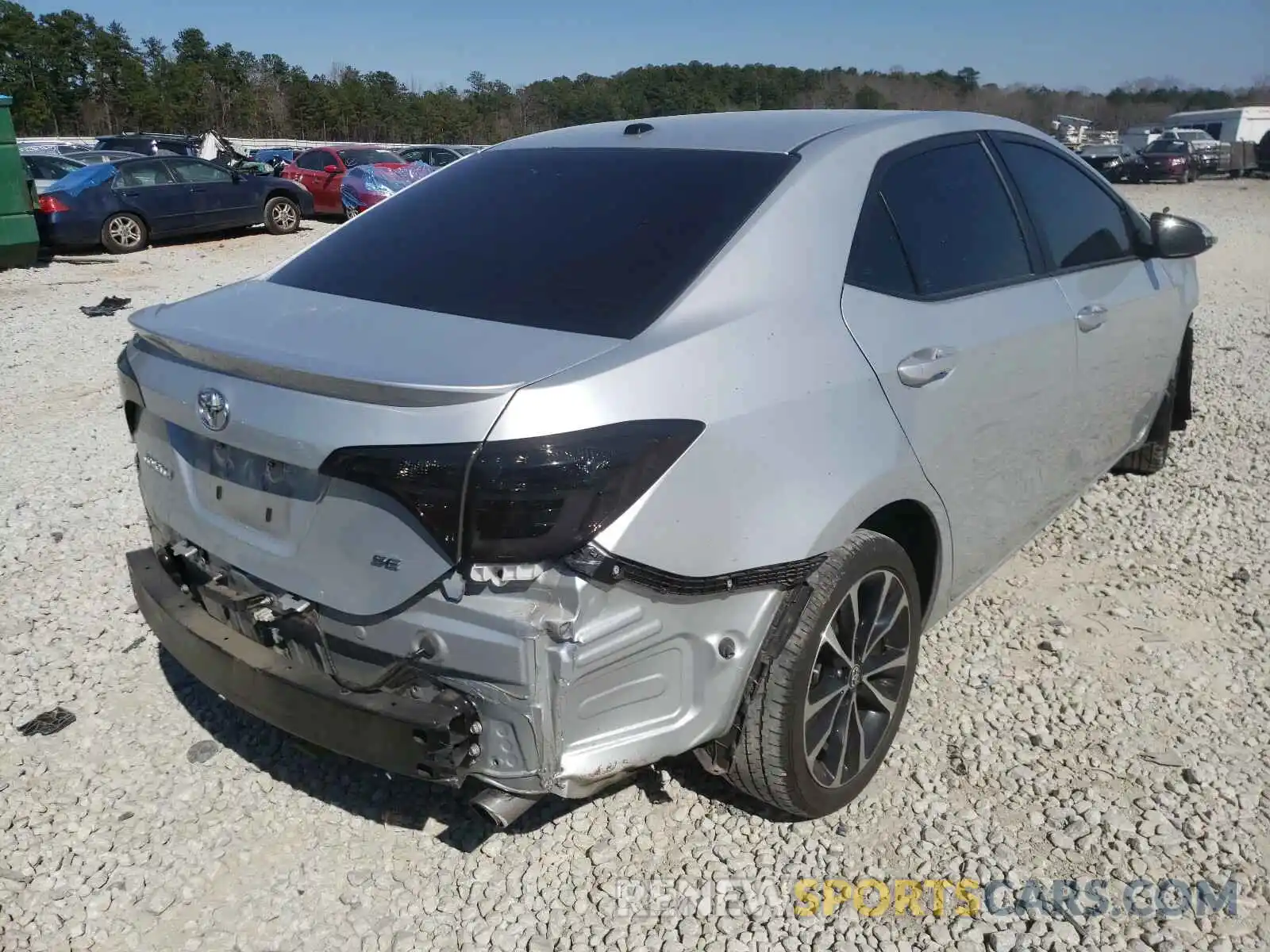 4 Photograph of a damaged car 5YFBURHE5KP858364 TOYOTA COROLLA 2019