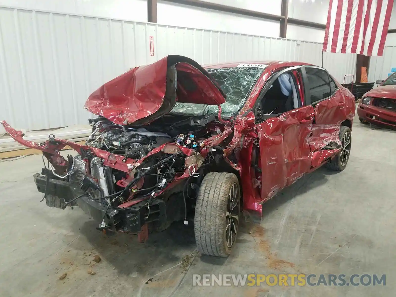 2 Photograph of a damaged car 5YFBURHE5KP859742 TOYOTA COROLLA 2019