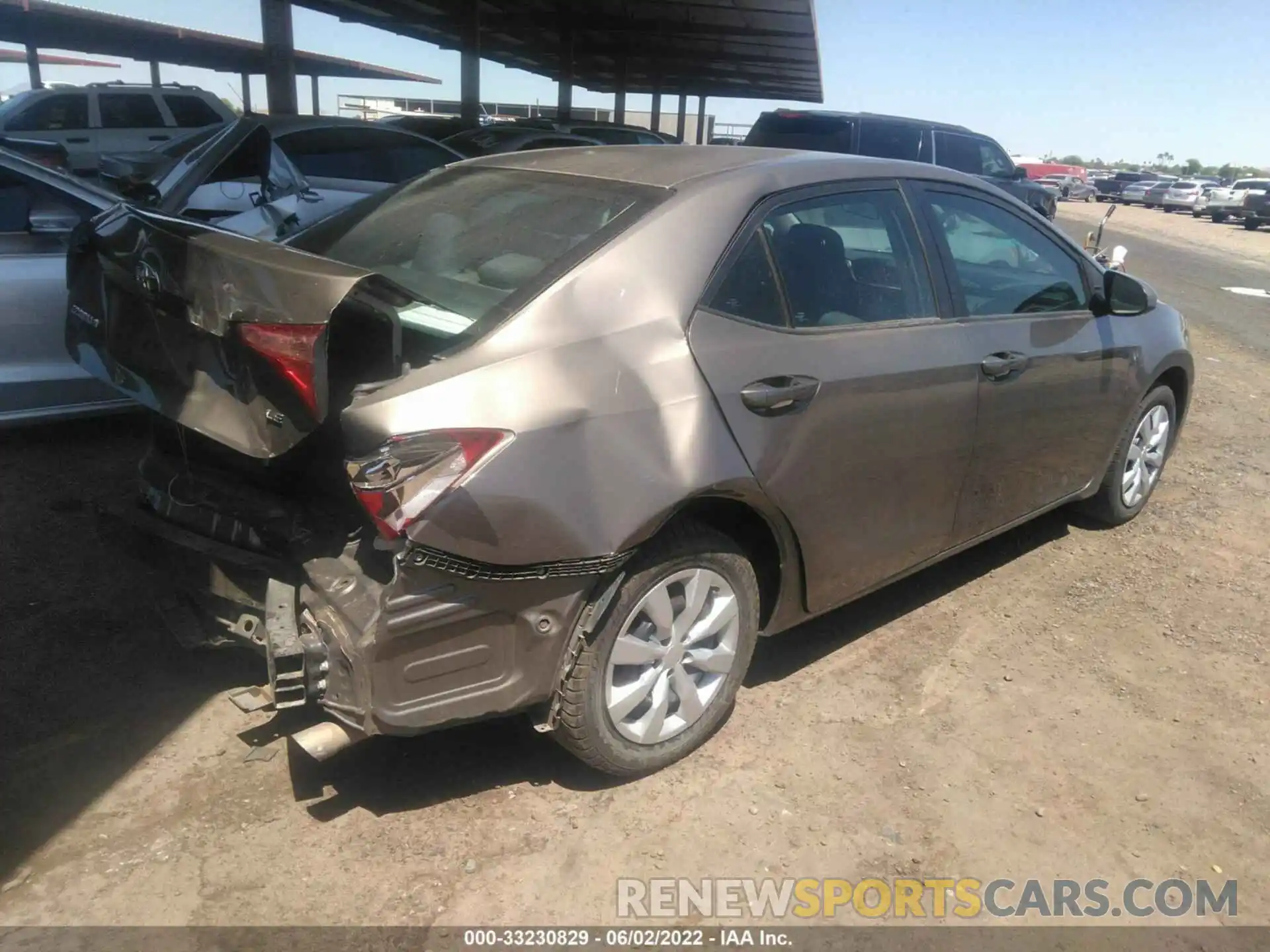 4 Photograph of a damaged car 5YFBURHE5KP859949 TOYOTA COROLLA 2019