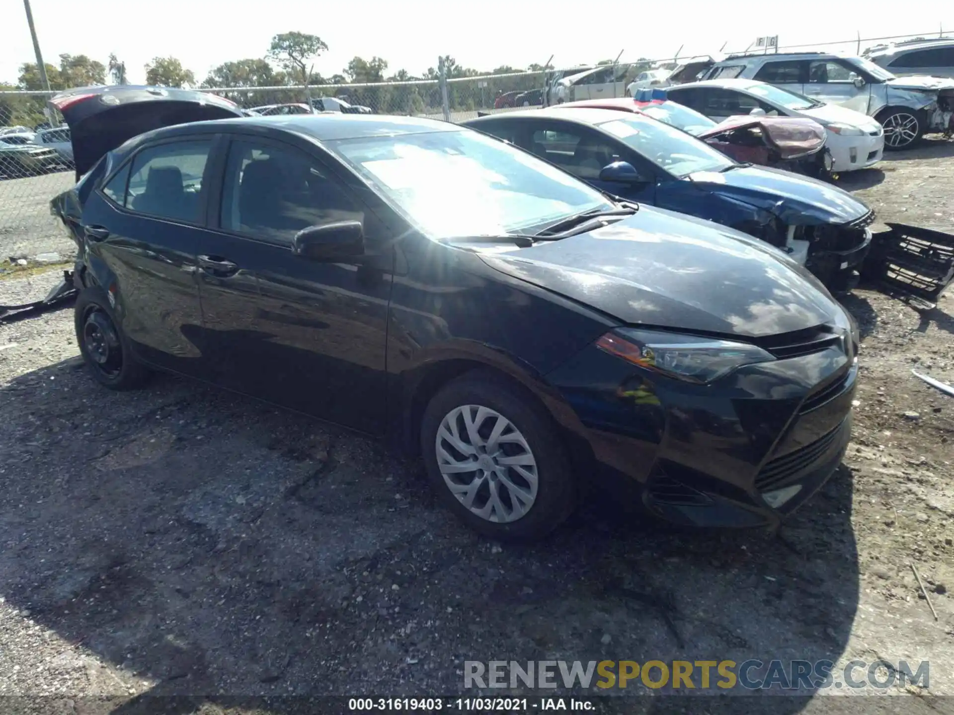 1 Photograph of a damaged car 5YFBURHE5KP860051 TOYOTA COROLLA 2019