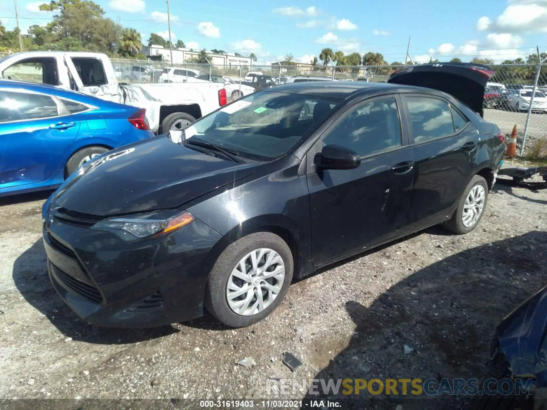 2 Photograph of a damaged car 5YFBURHE5KP860051 TOYOTA COROLLA 2019