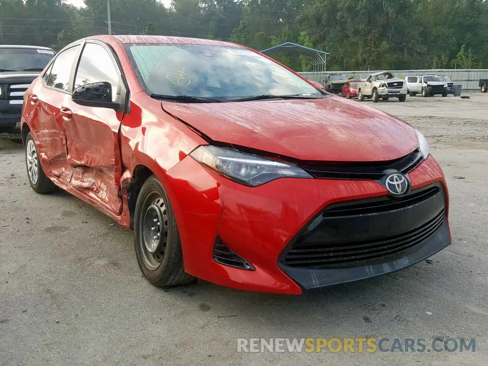 1 Photograph of a damaged car 5YFBURHE5KP860308 TOYOTA COROLLA 2019