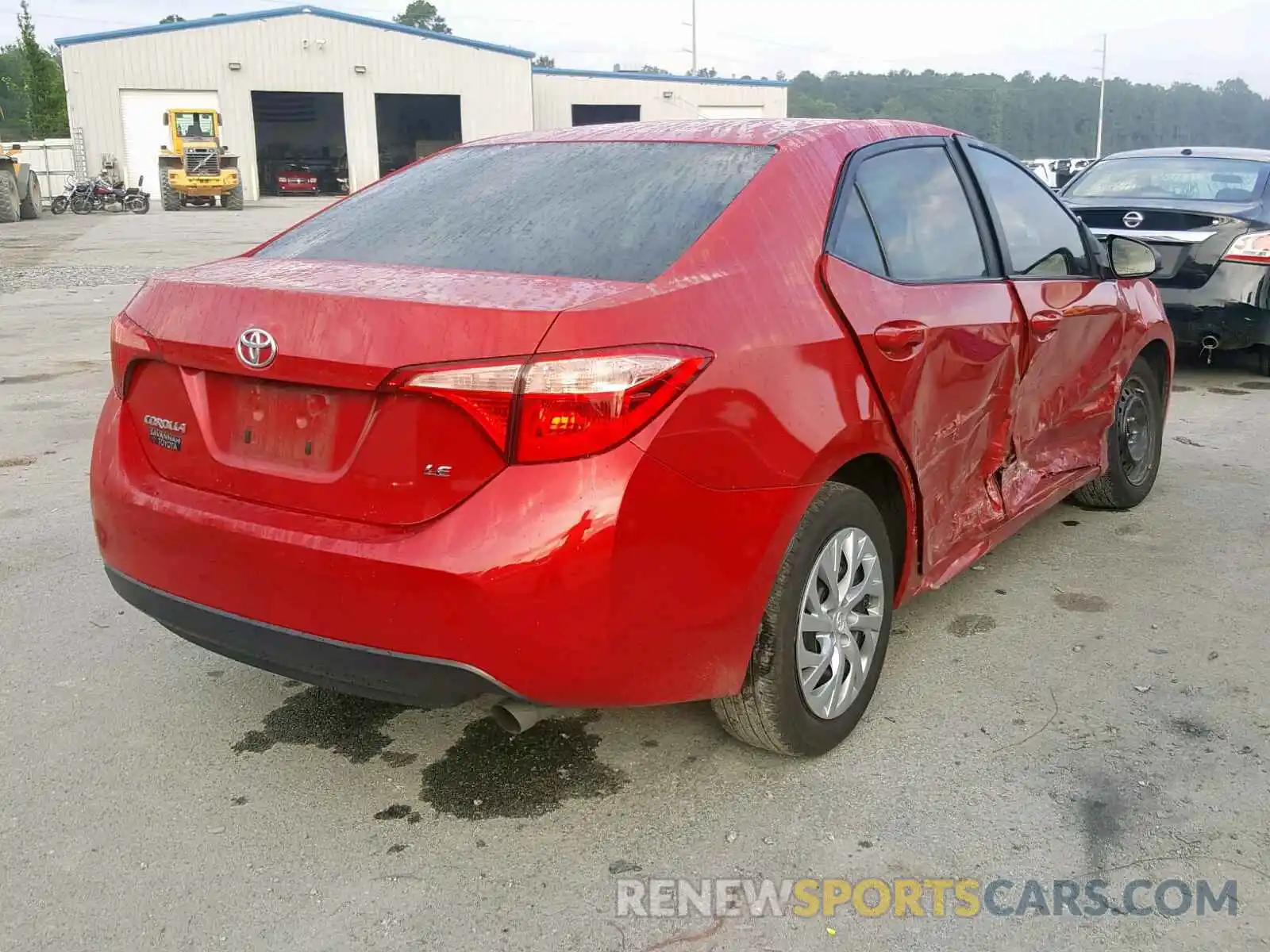 4 Photograph of a damaged car 5YFBURHE5KP860308 TOYOTA COROLLA 2019