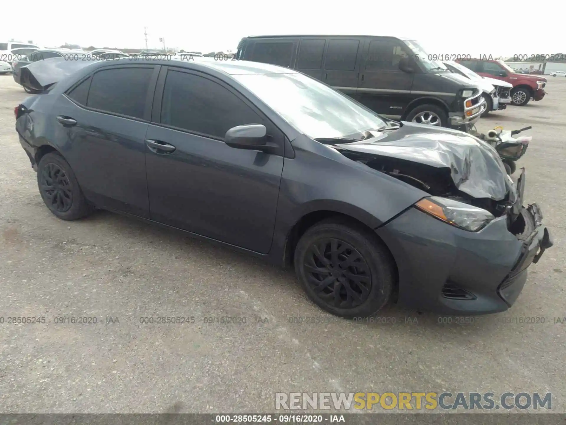 1 Photograph of a damaged car 5YFBURHE5KP860454 TOYOTA COROLLA 2019