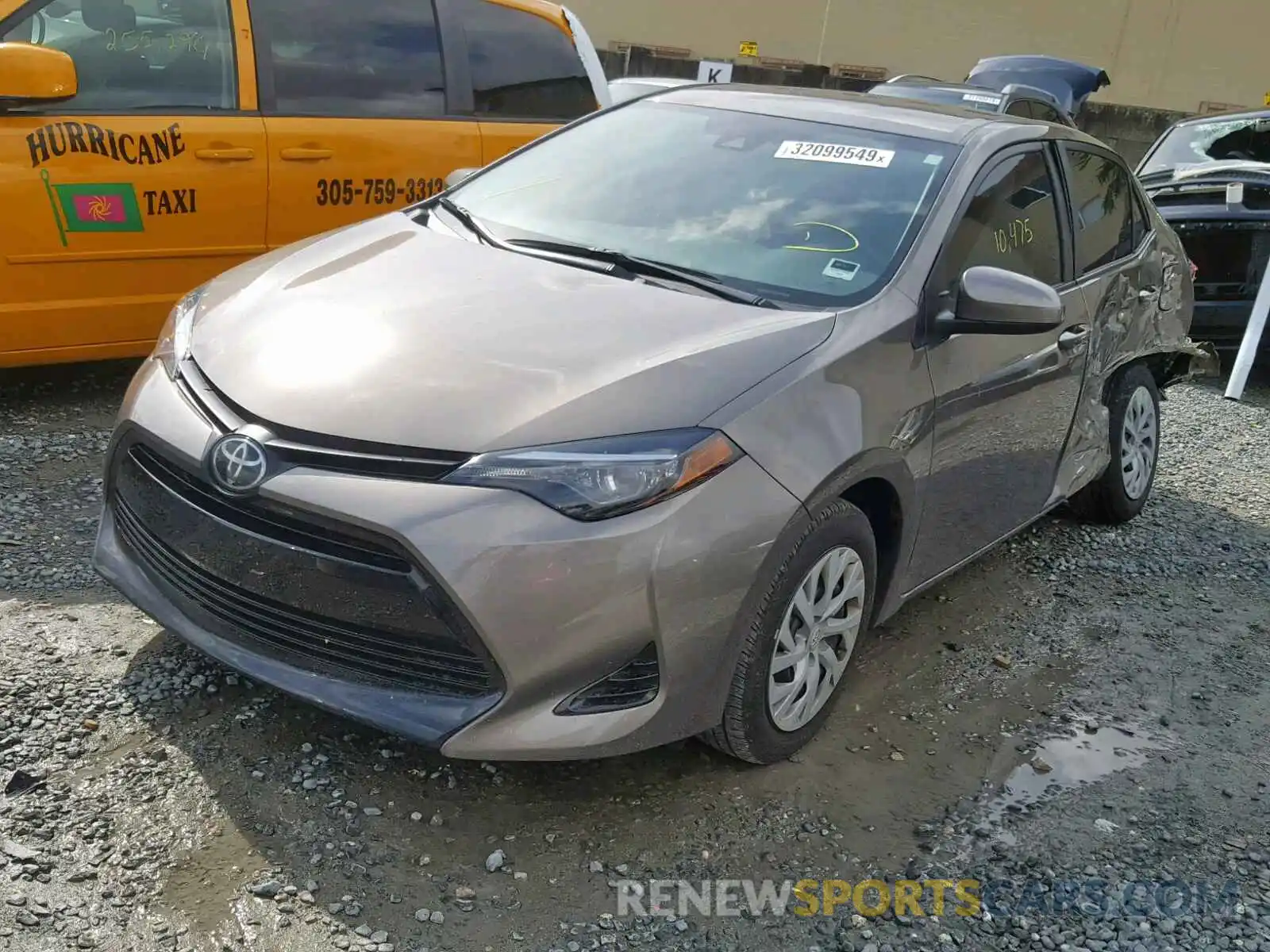 2 Photograph of a damaged car 5YFBURHE5KP860843 TOYOTA COROLLA 2019