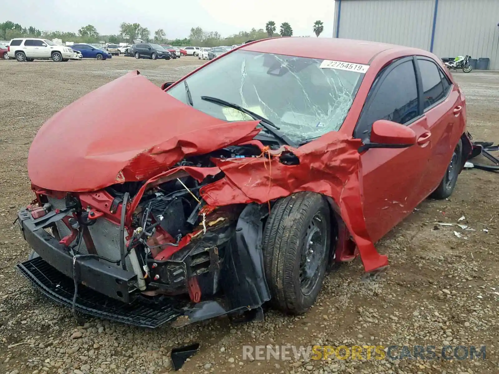 2 Photograph of a damaged car 5YFBURHE5KP861006 TOYOTA COROLLA 2019