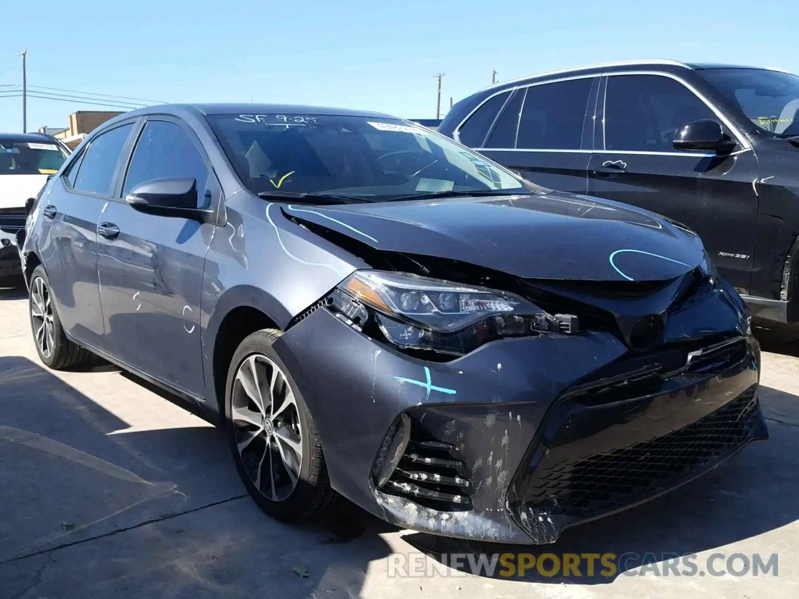 1 Photograph of a damaged car 5YFBURHE5KP861605 TOYOTA COROLLA 2019