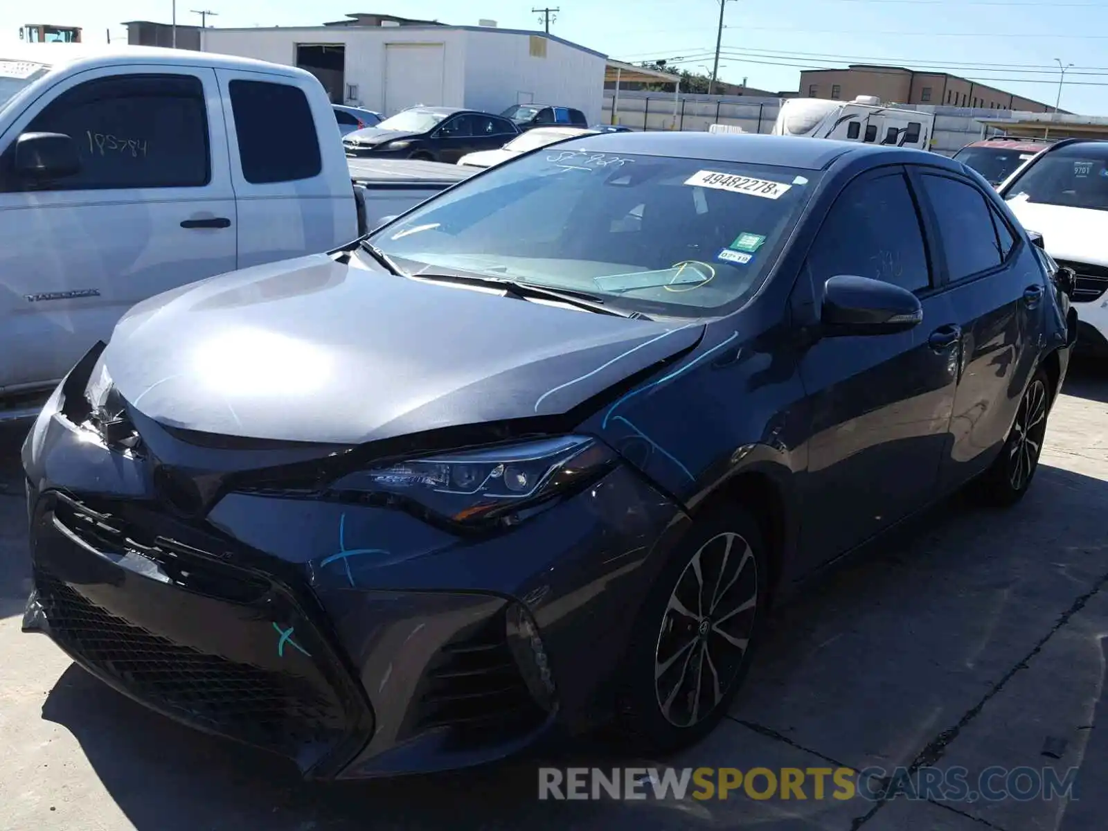 2 Photograph of a damaged car 5YFBURHE5KP861605 TOYOTA COROLLA 2019