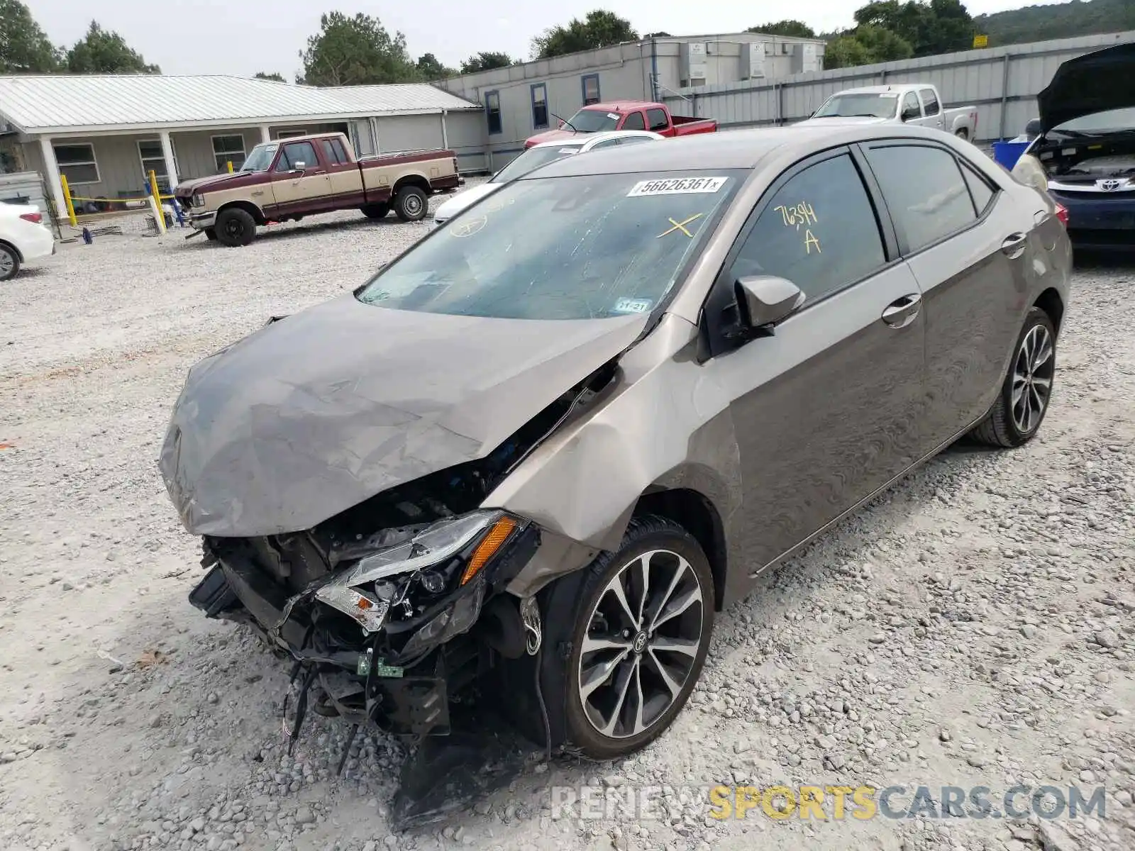 2 Photograph of a damaged car 5YFBURHE5KP862169 TOYOTA COROLLA 2019