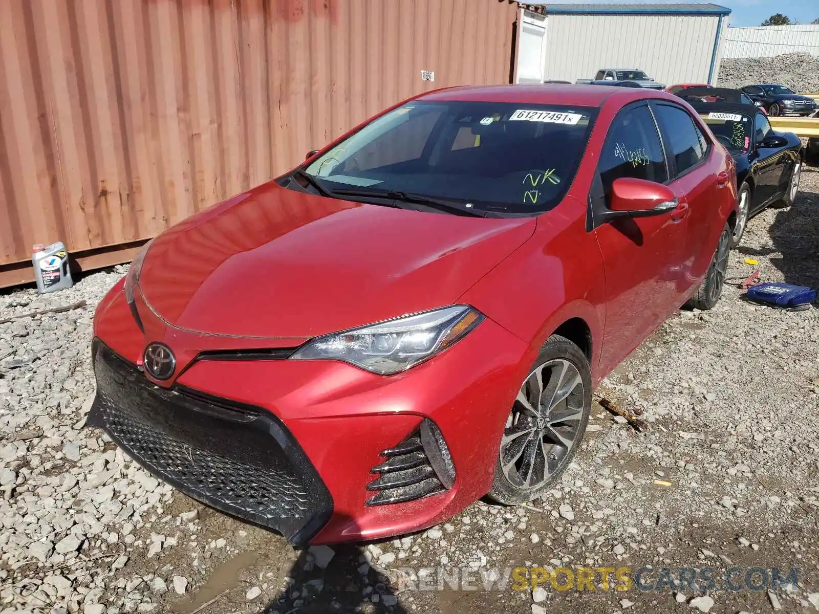 2 Photograph of a damaged car 5YFBURHE5KP862494 TOYOTA COROLLA 2019