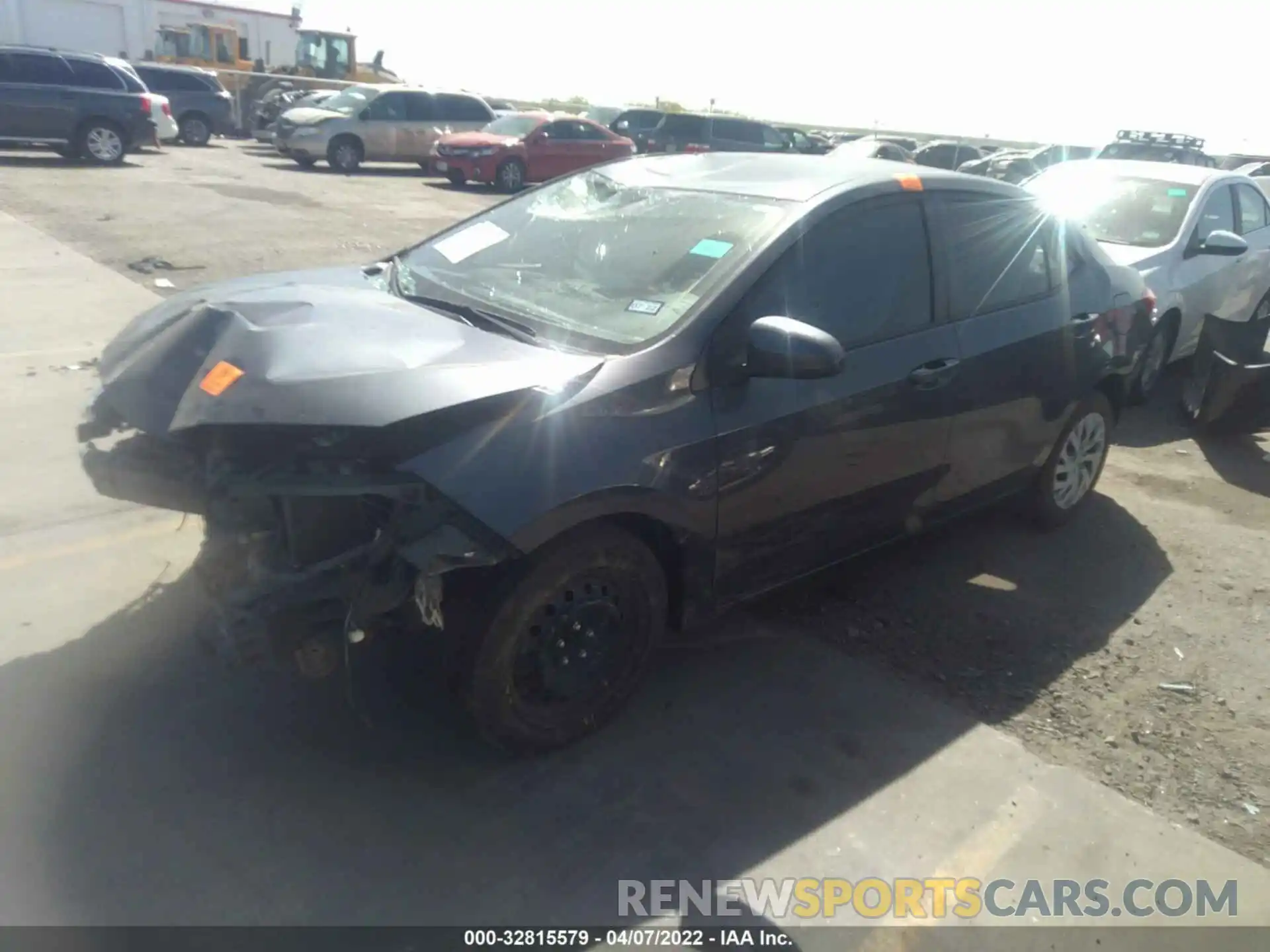 2 Photograph of a damaged car 5YFBURHE5KP863029 TOYOTA COROLLA 2019