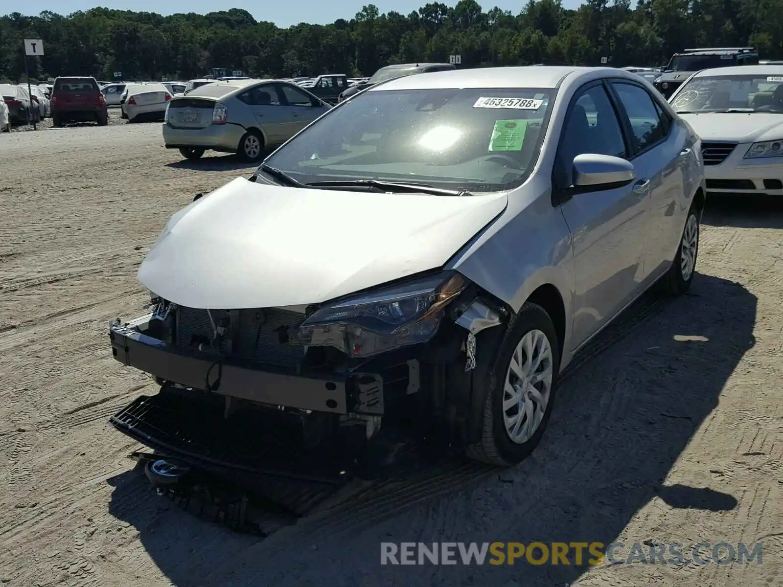 2 Photograph of a damaged car 5YFBURHE5KP863550 TOYOTA COROLLA 2019