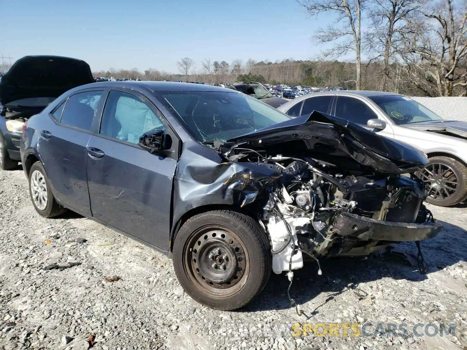 1 Photograph of a damaged car 5YFBURHE5KP863600 TOYOTA COROLLA 2019