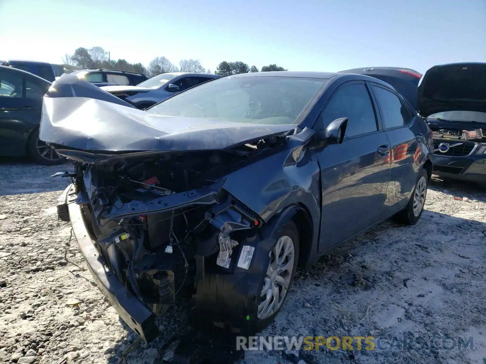 2 Photograph of a damaged car 5YFBURHE5KP863600 TOYOTA COROLLA 2019