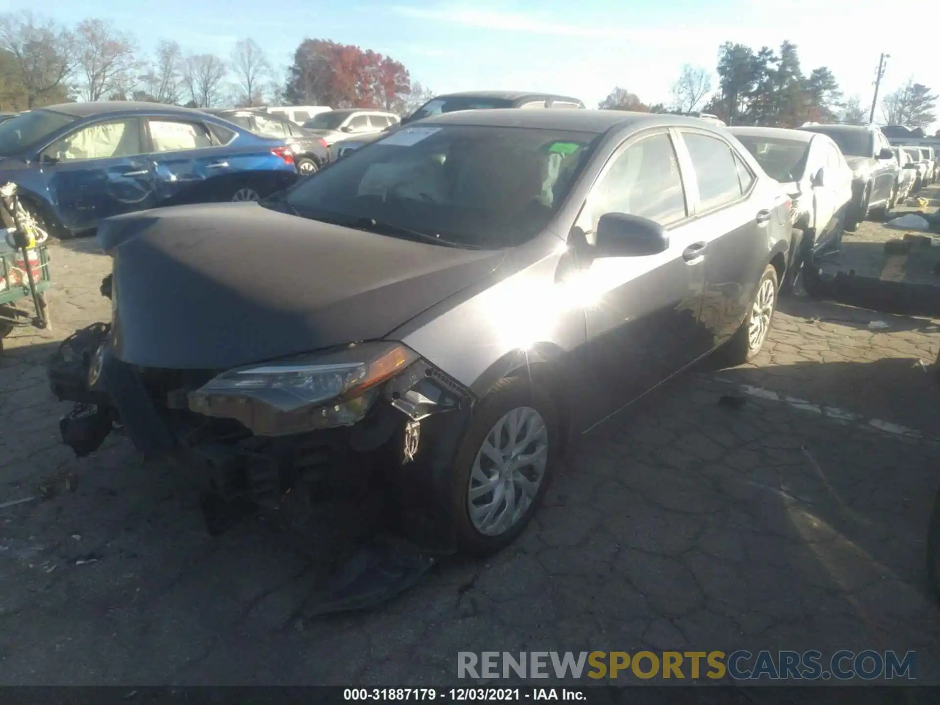 2 Photograph of a damaged car 5YFBURHE5KP864195 TOYOTA COROLLA 2019