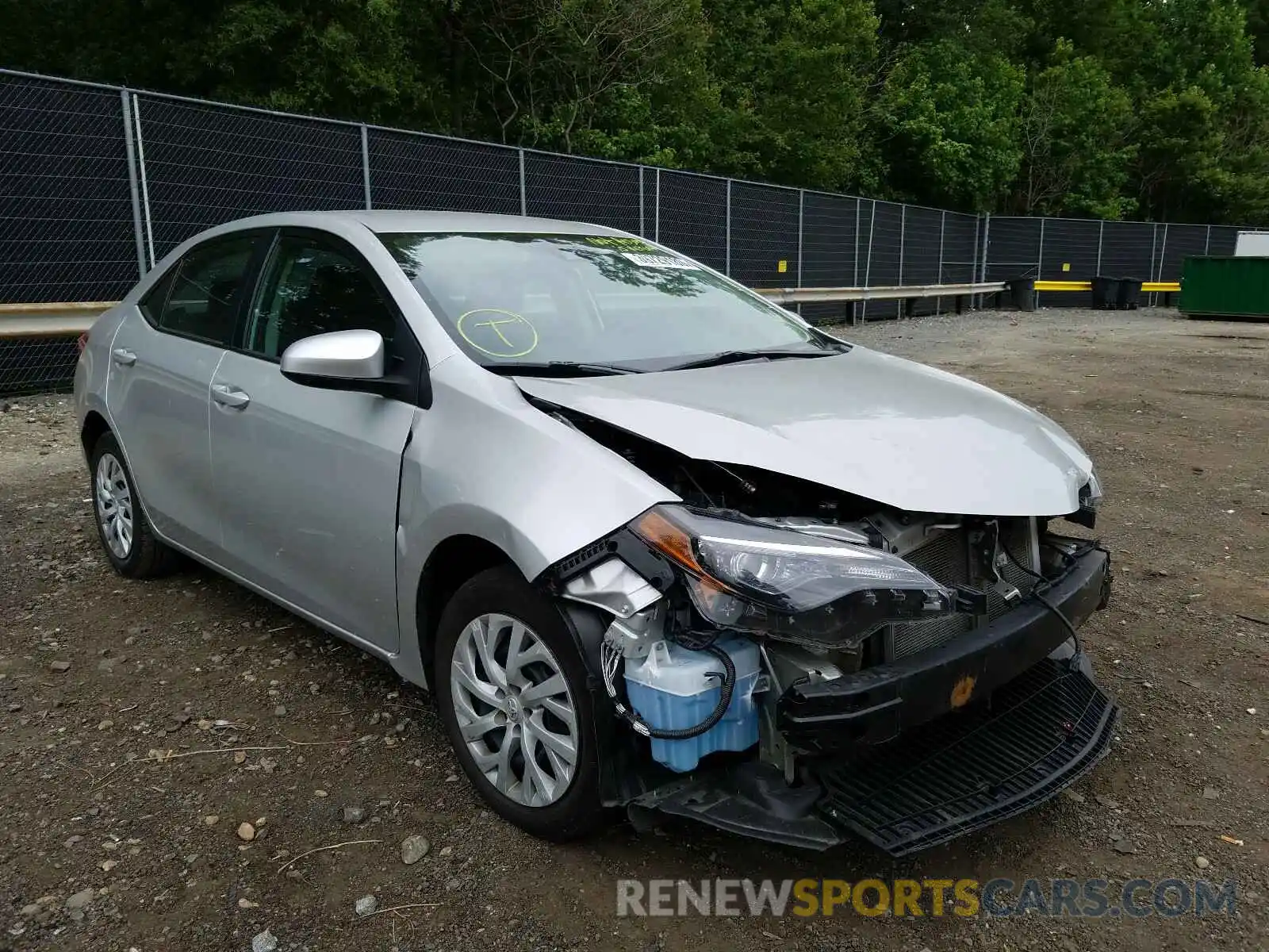 1 Photograph of a damaged car 5YFBURHE5KP864259 TOYOTA COROLLA 2019